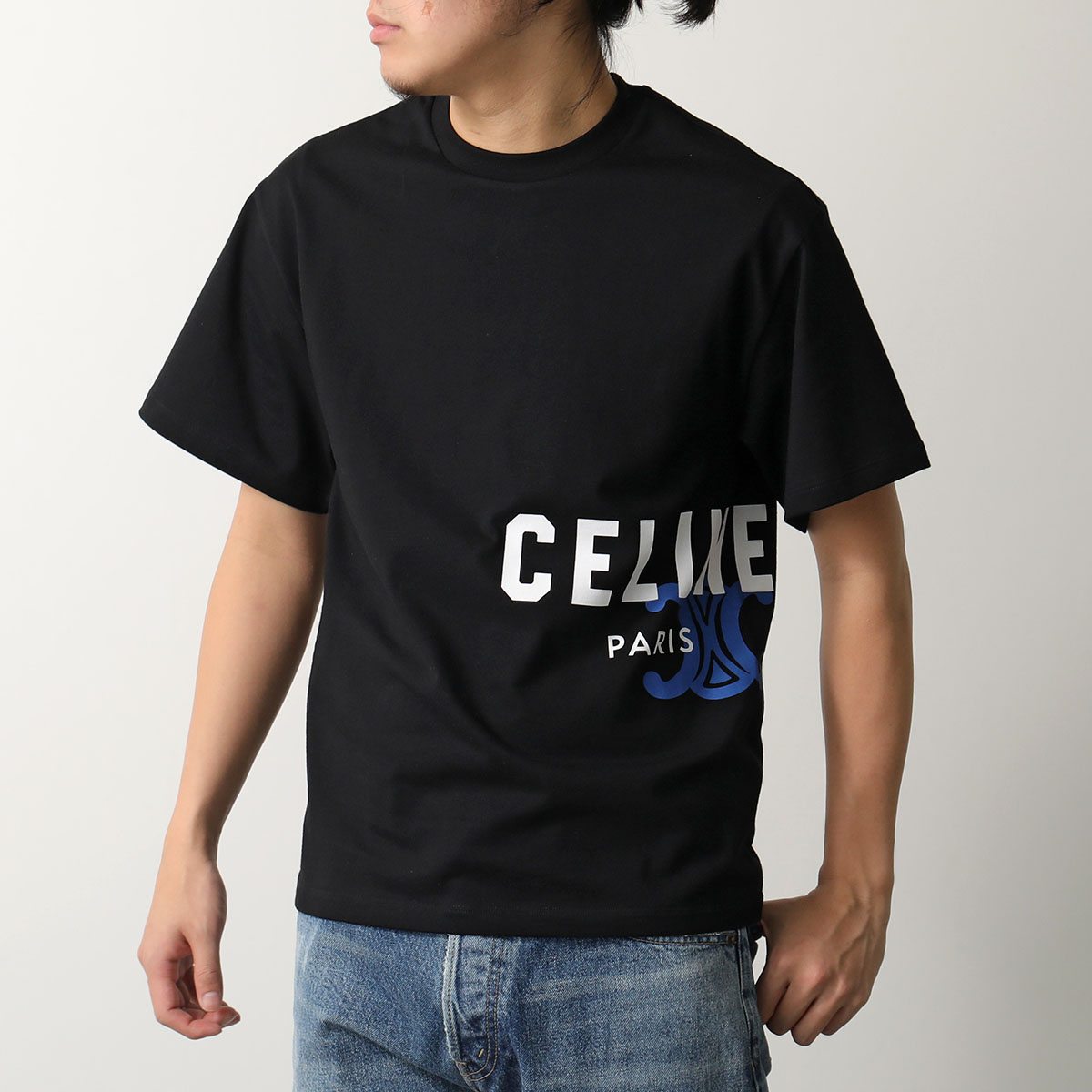 楽天市場】CELINE セリーヌ Logo T-Shirts Tシャツ メンズ 半袖 クルー