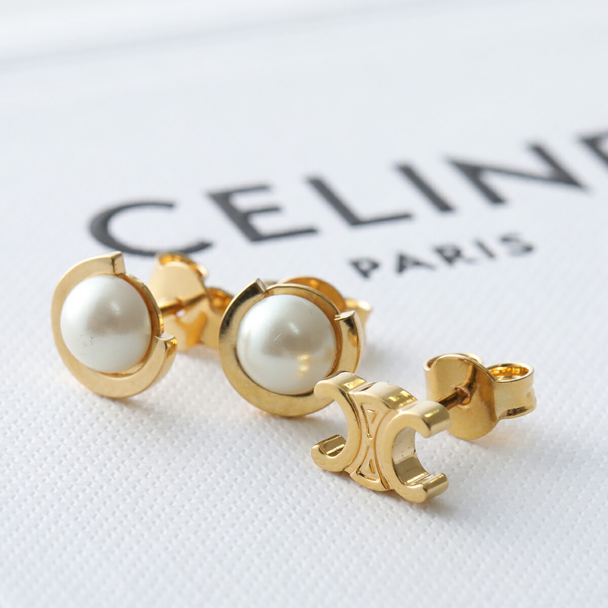 楽天市場】CELINE セリーヌ ピアス 460GC6BZI.35OR レディース