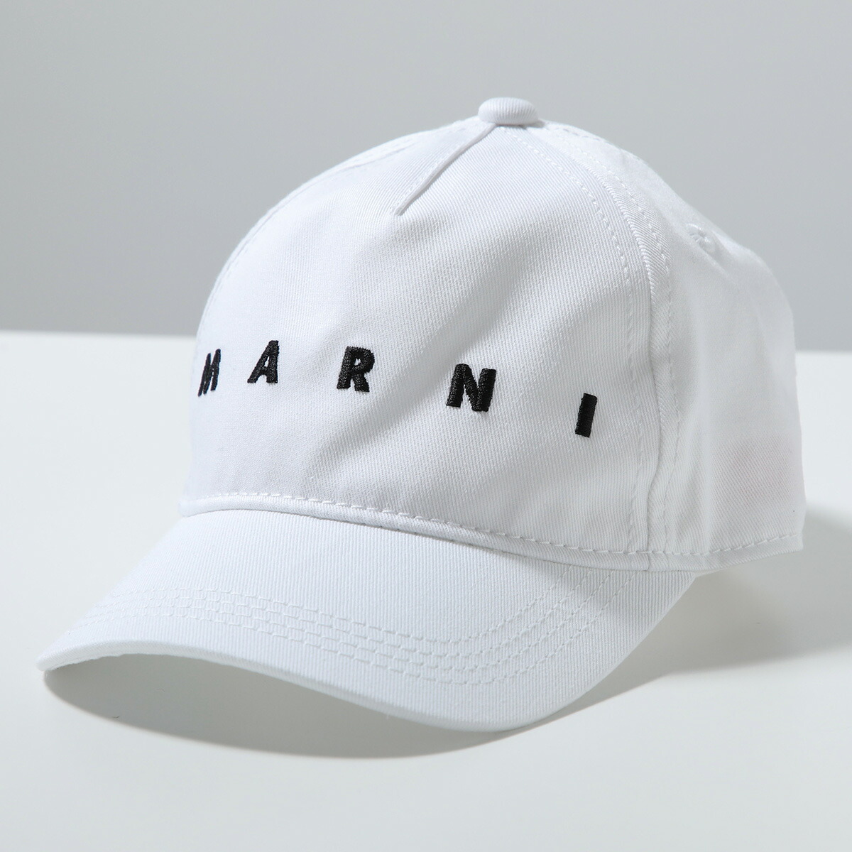 MARNI KIDS マルニ キッズ ベースボールキャップ M01833 M00J2 ガールズ ロゴ刺繍 コットン 帽子 0M100 M01833M00J20M100