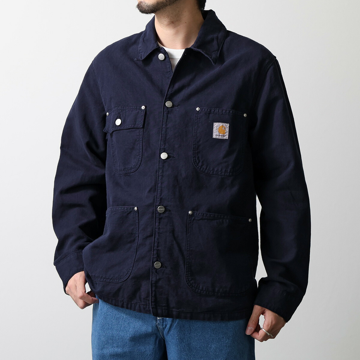 Carhartt WIP カーハート ジャケット WALTER CHORE COAT ウォルターチョア コート I035552 メンズ ガーメントダイ コットンリネン ロゴ 1CGD