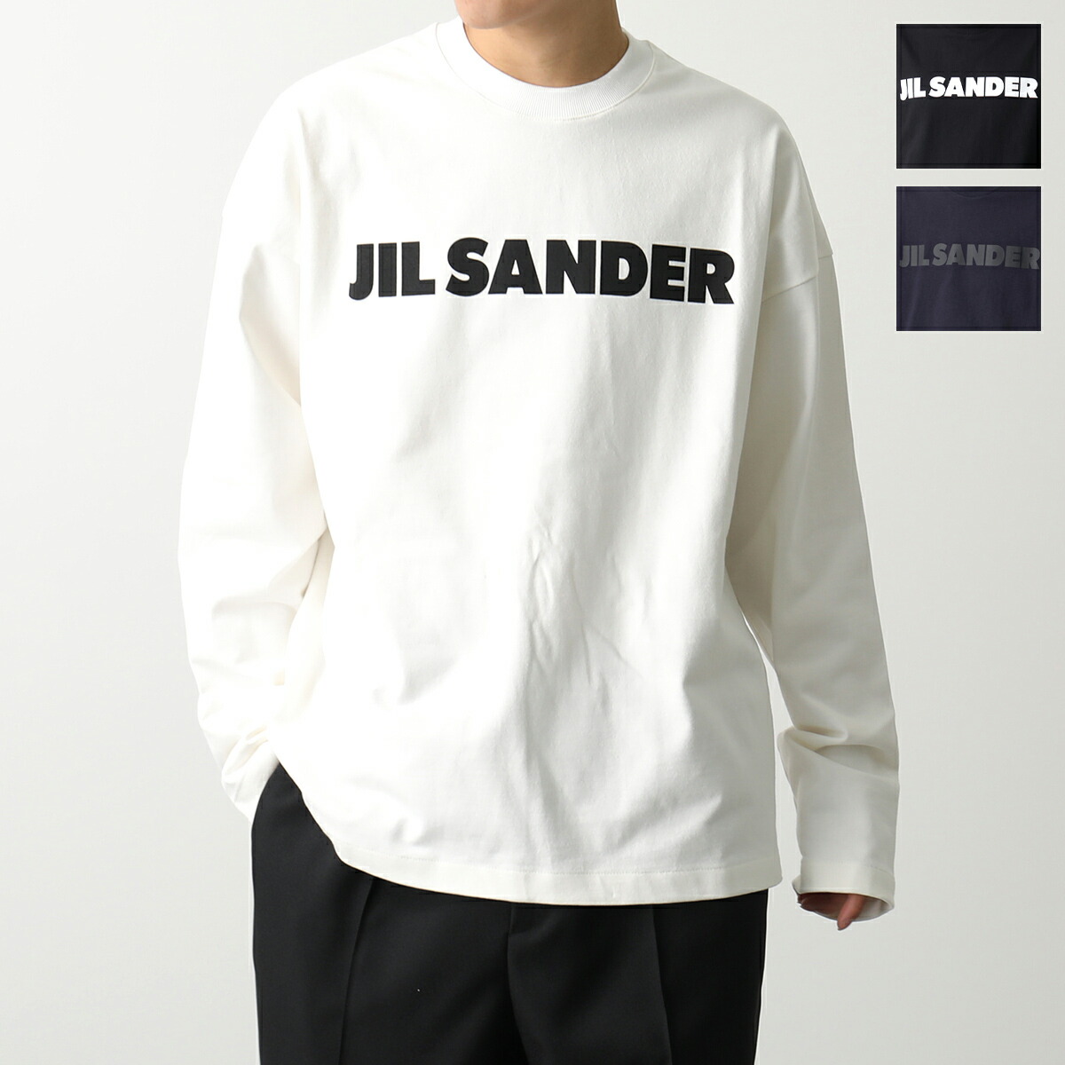 【新品】JIL SANDER ロゴ ロングTシャツ M 350713469_1.jpg