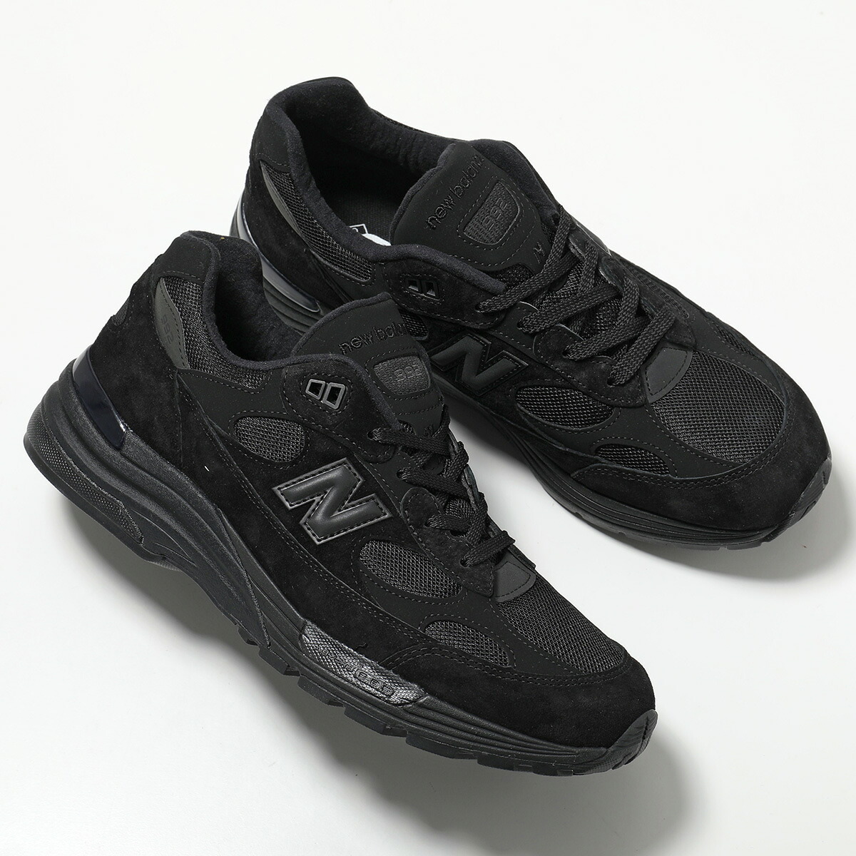 New Balance ニューバランス スニーカー U992TB メンズ ローカット スウェード Made in USA 992v1 オールブラック Dウィズ シューズ 靴 トリプルブラック｜インポートセレクトmusee