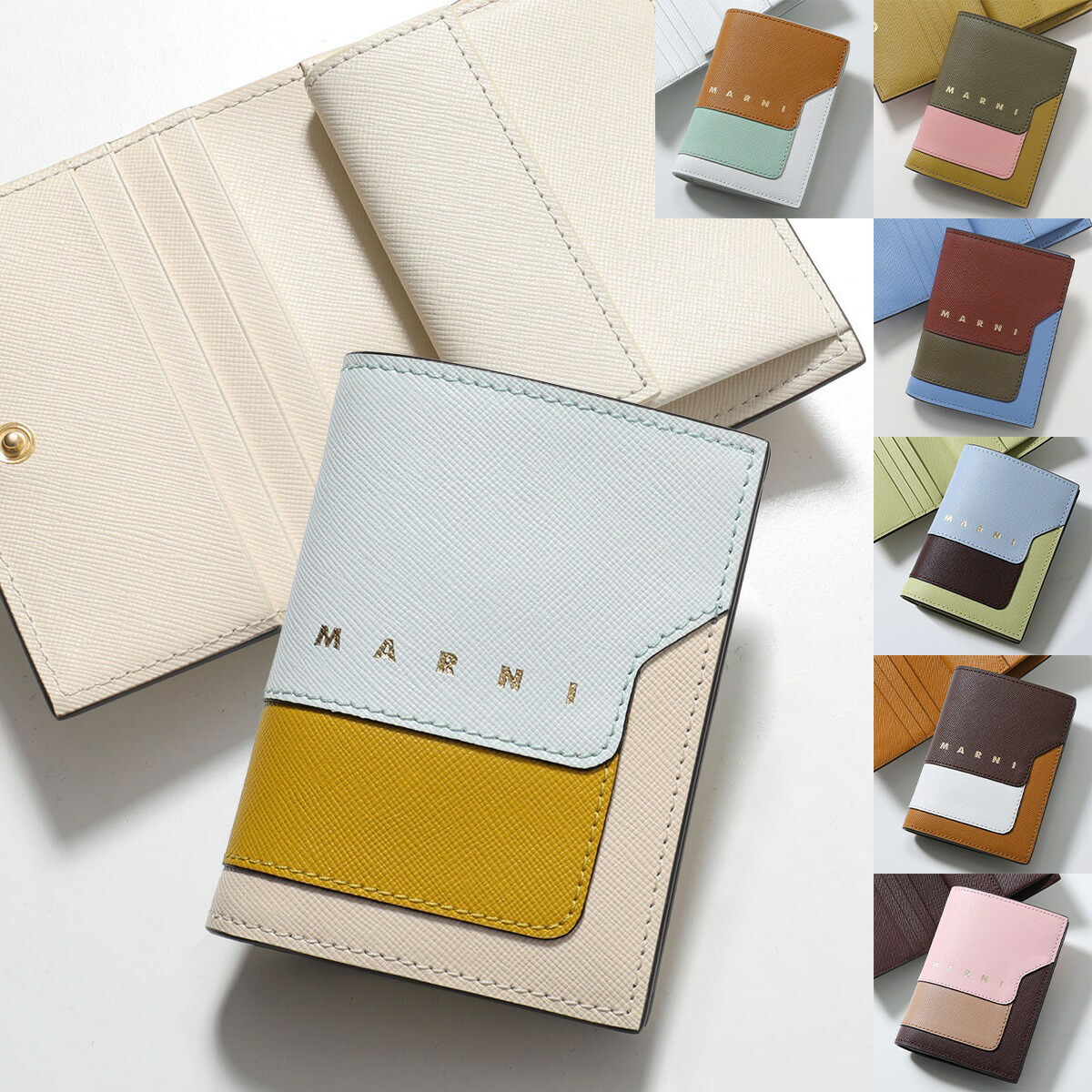 楽天市場】MARNI マルニ 二つ折り財布 PFMI0066U0 LV688 レディース