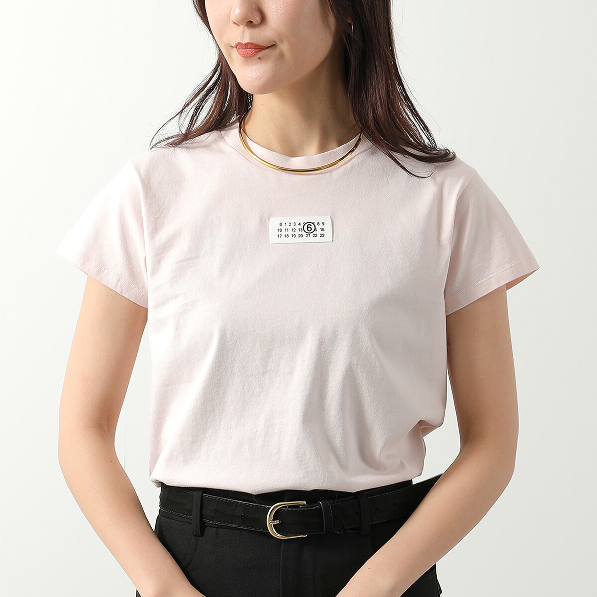 MM6 エムエムシックス メゾンマルジェラ Tシャツ S52GC0326 M20170 レディース 半袖 クルーネック ナンバリングロゴ コットン 231 S52GC0326M20170231【dc_kikaku】｜インポートセレクトmusee