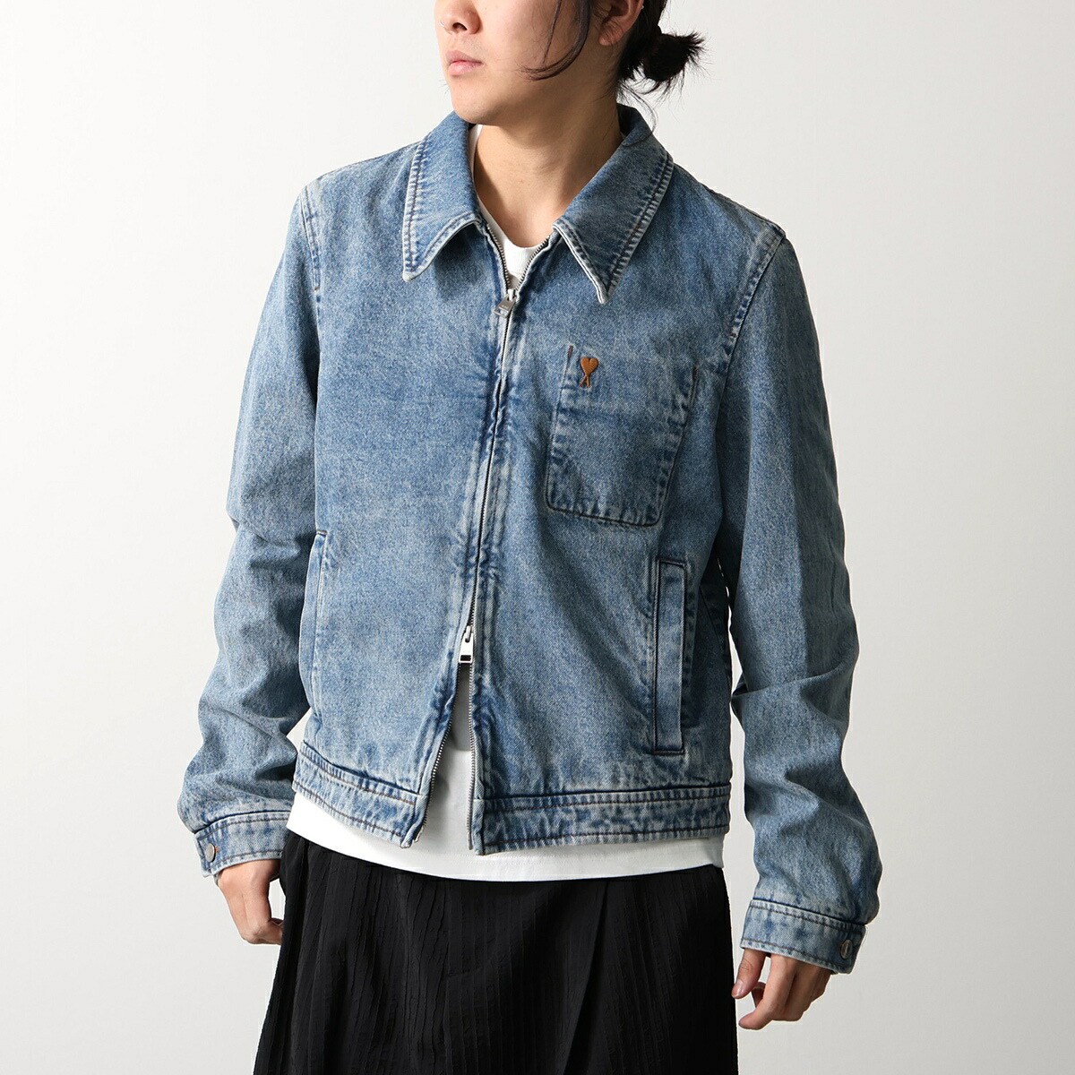 楽天市場】AMI Paris アミ パリス デニムジャケット シャツ AMI HEART