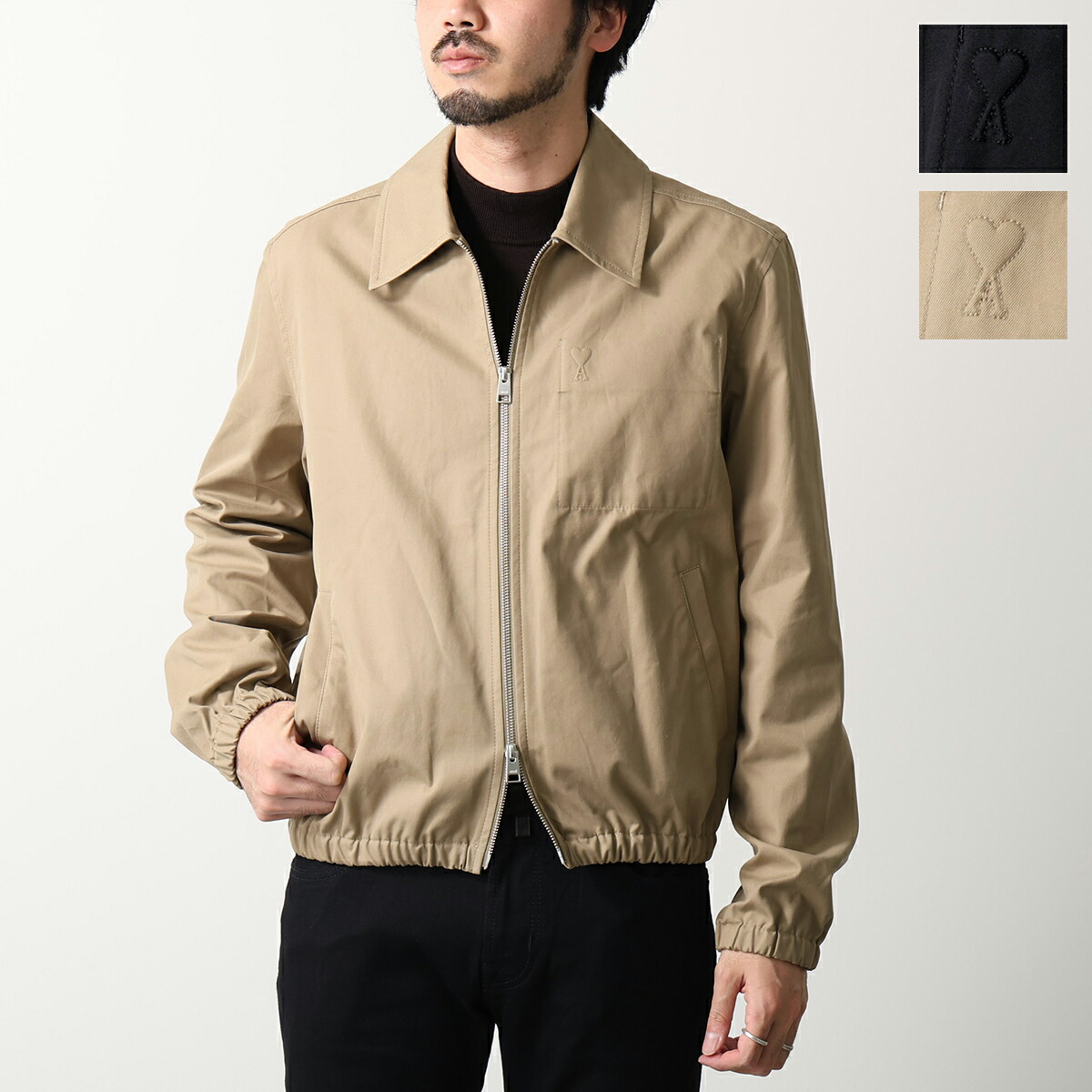 楽天市場】ami paris アミパリス ジャケット BOXY FIT ZIPPED JACKET