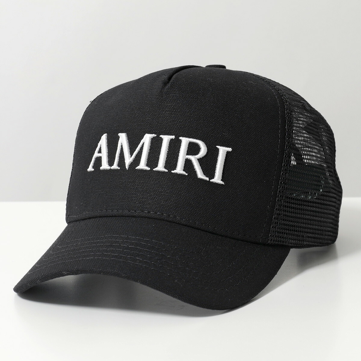 AMIRI アミリ キャップ CORE LOGO TRUCKER HAT コア ロゴ トラッカーハット AMHATR1014 メンズ 立体刺繍 メッシュ 帽子 001/Black|インポートセレクトmusee