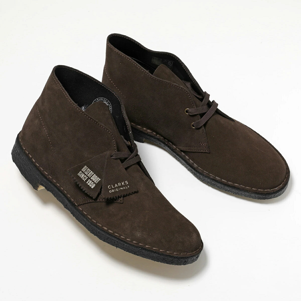 Clarks クラークス チャッカブーツ DESERT BOOT デザートブーツ 26155485 メンズ スウェード ショートブーツ クレープソール シューズ 靴 BROWN|インポートセレクトmusee