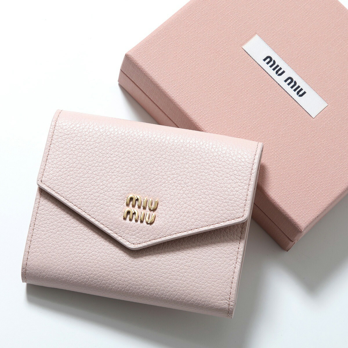 楽天市場】MIUMIU ミュウミュウ 二つ折り財布 MATELASSE マテラッセ