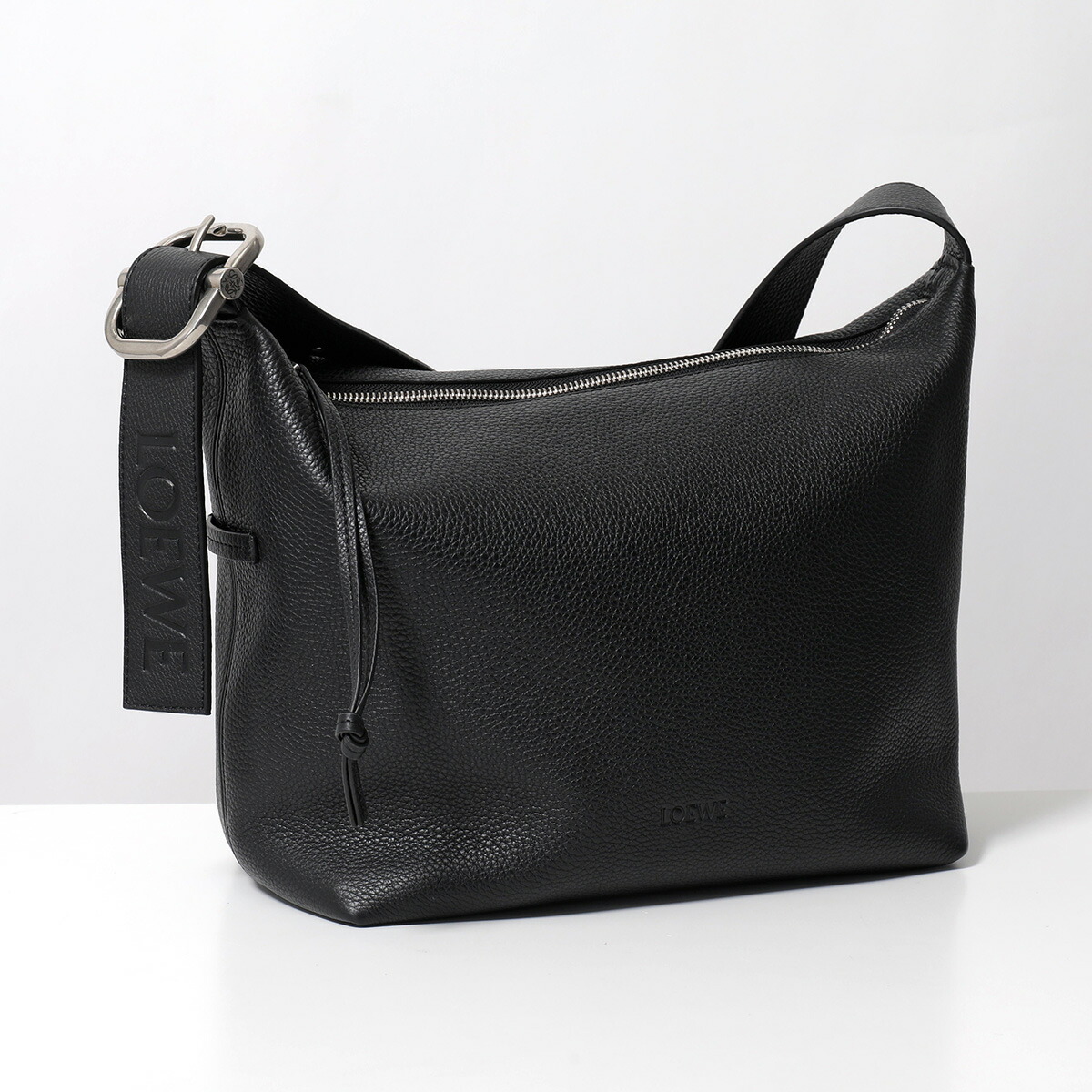 LOEWE ロエベ ショルダーバッグ LOOP HOBO ループ ホーボー BB22CMDX01 メンズ レザー クロスボディ 鞄 1100/NEGRO/BLACK