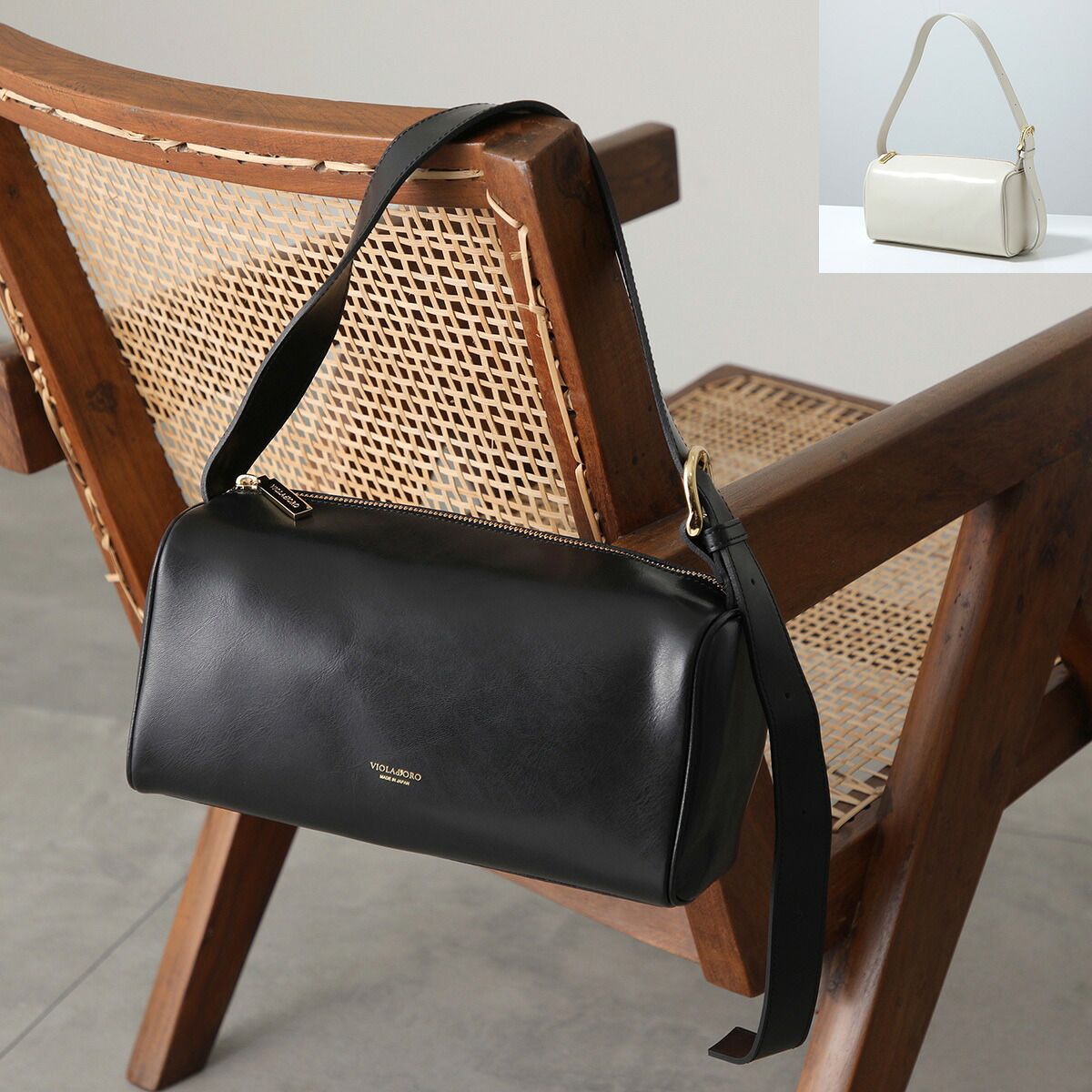 VIOLAd'ORO ヴィオラドーロ ハンドバッグ VOGUE ヴォーグ V-1567 レディース レザー ショルダーバッグ ワンショルダー ロゴ 鞄 カラー2色 21,164円