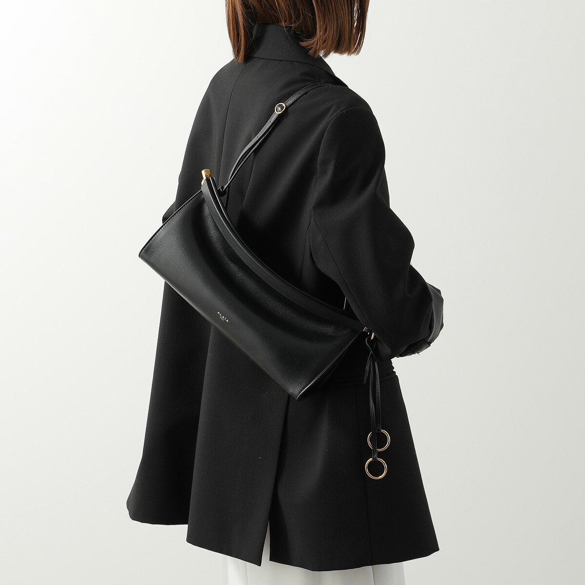 ALAIA アライア ハンドバッグ LE CLICK ル クリック AA1S01430CA332 レディース レザー EAST WEST イーストウエスト ミディアム 鞄 NOIR｜インポートセレクトmusee