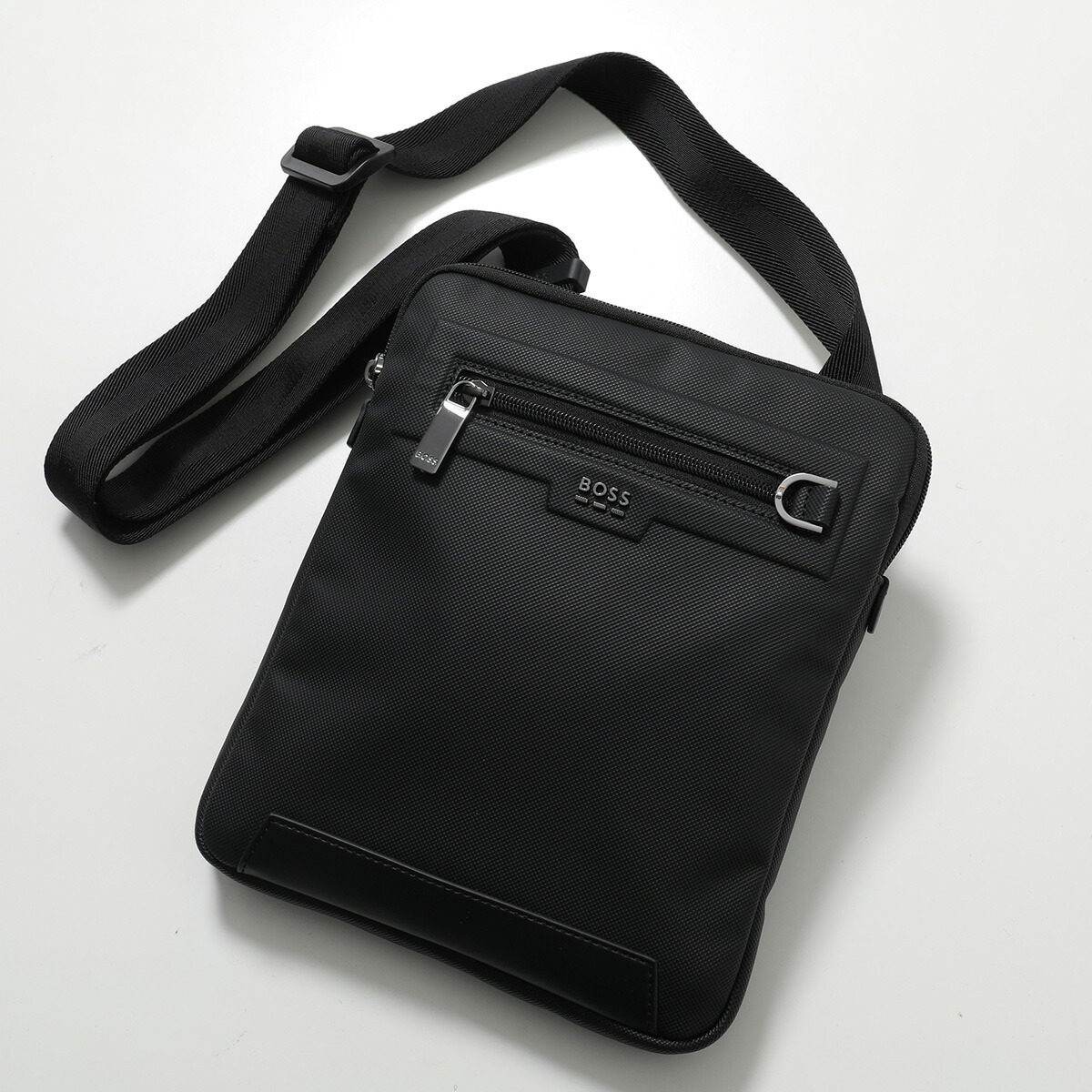 HUGO BOSS ヒューゴボス ショルダーバッグ Cullen_Envelope 50557793 メンズ ロゴ クロスボディ 鞄 001 BLACK