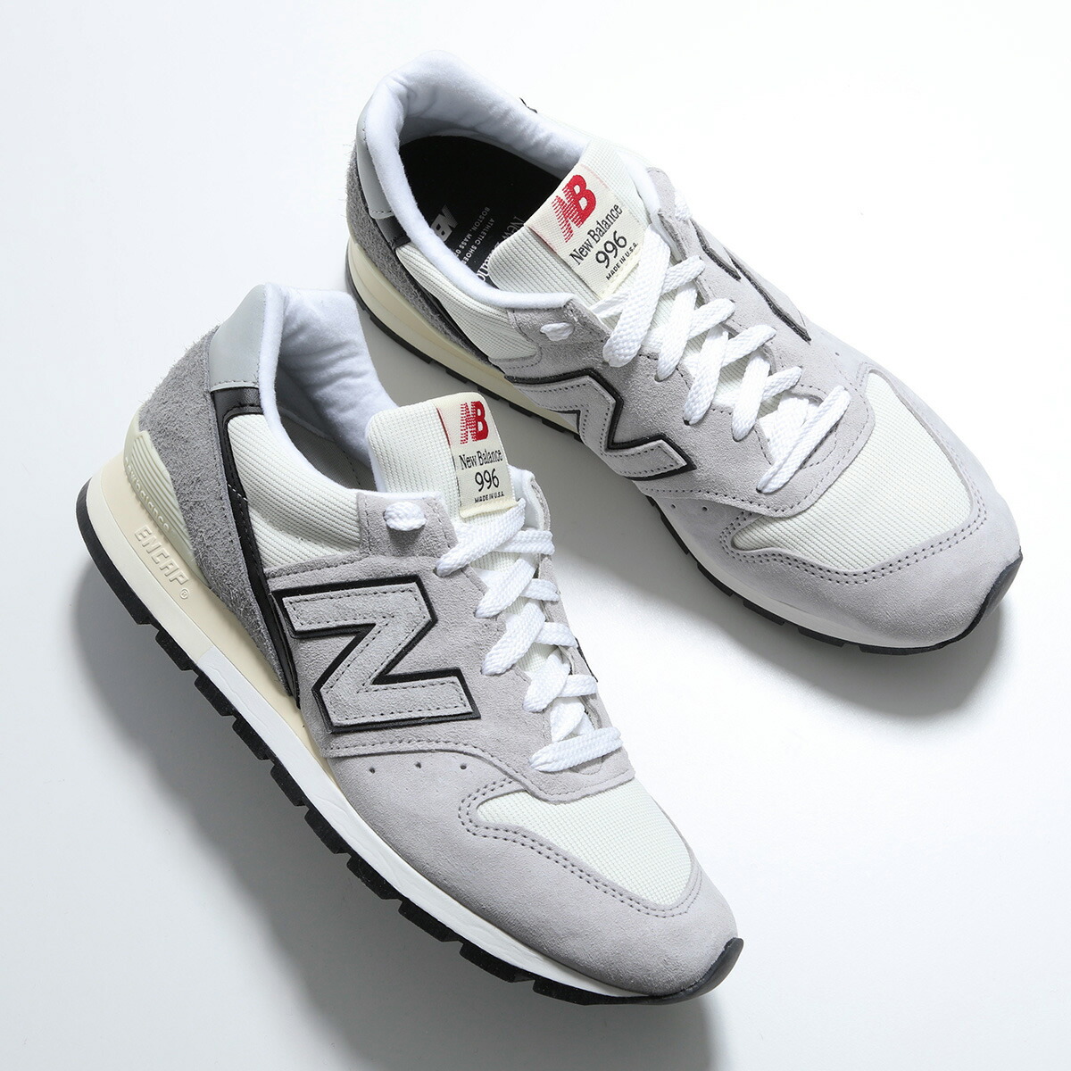 New Balance ニューバランス スニーカー U996TG メンズ ローカット Nロゴ スエード×メッシュ made in USA 3cm シューズ 靴 グレー×アイボリー【dc_kikaku】