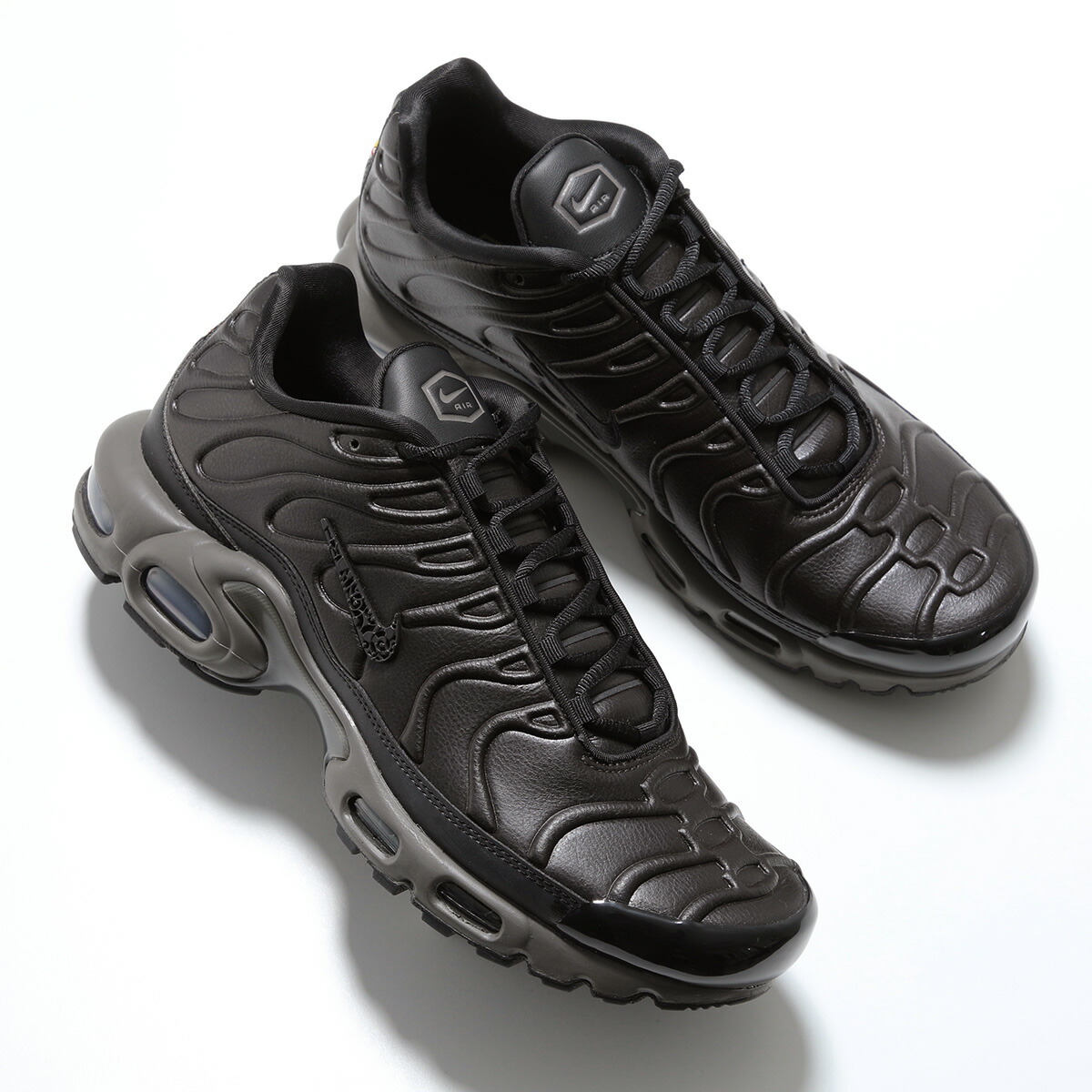 NIKE ナイキ スニーカー AIR MAX PLUS PRM QS OLY エアマックス HJ4519-200 メンズ ローカット ブラックティー 4cm シューズ 靴 BLACK-TEA/BLACK-PETRA