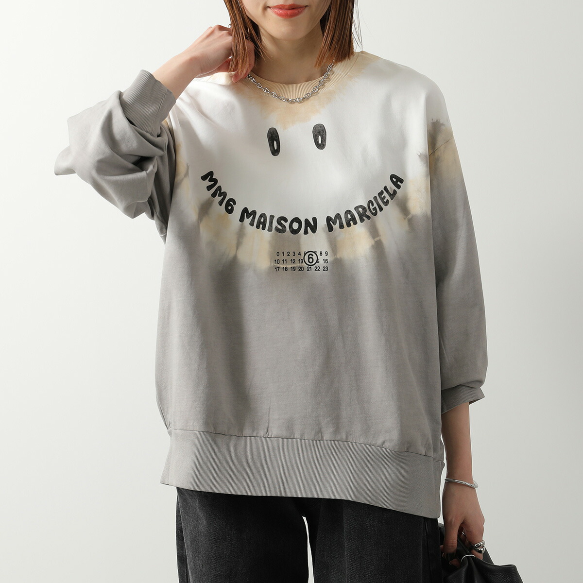 MM6 KIDS エムエムシックス メゾンマルジェラ キッズ トレーナー M61007 MM07J レディース ガールズ スウェット 長袖 タイダイ ロゴ M6C46 M61007MM07JM6C46【dc_kikaku】|インポートセレクトmusee