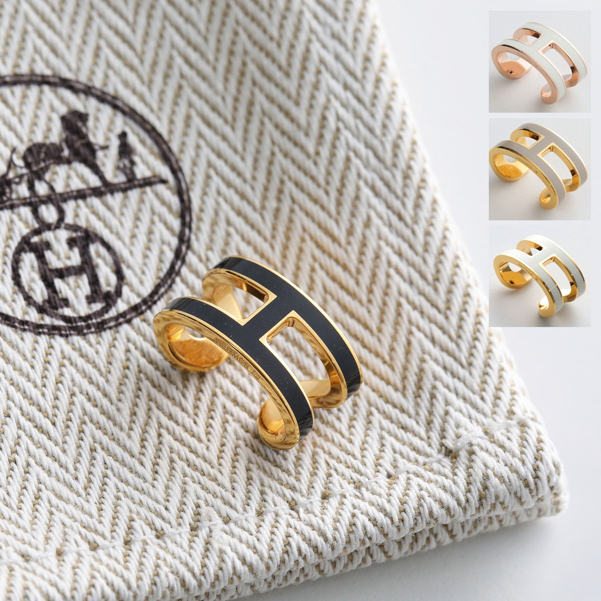 HERMES エルメス イヤーカフ ポップアッシュ Pop H ear cuff 100094F レディース イヤカフ Hロゴ ゴールド金具 アクセサリー カラー3色