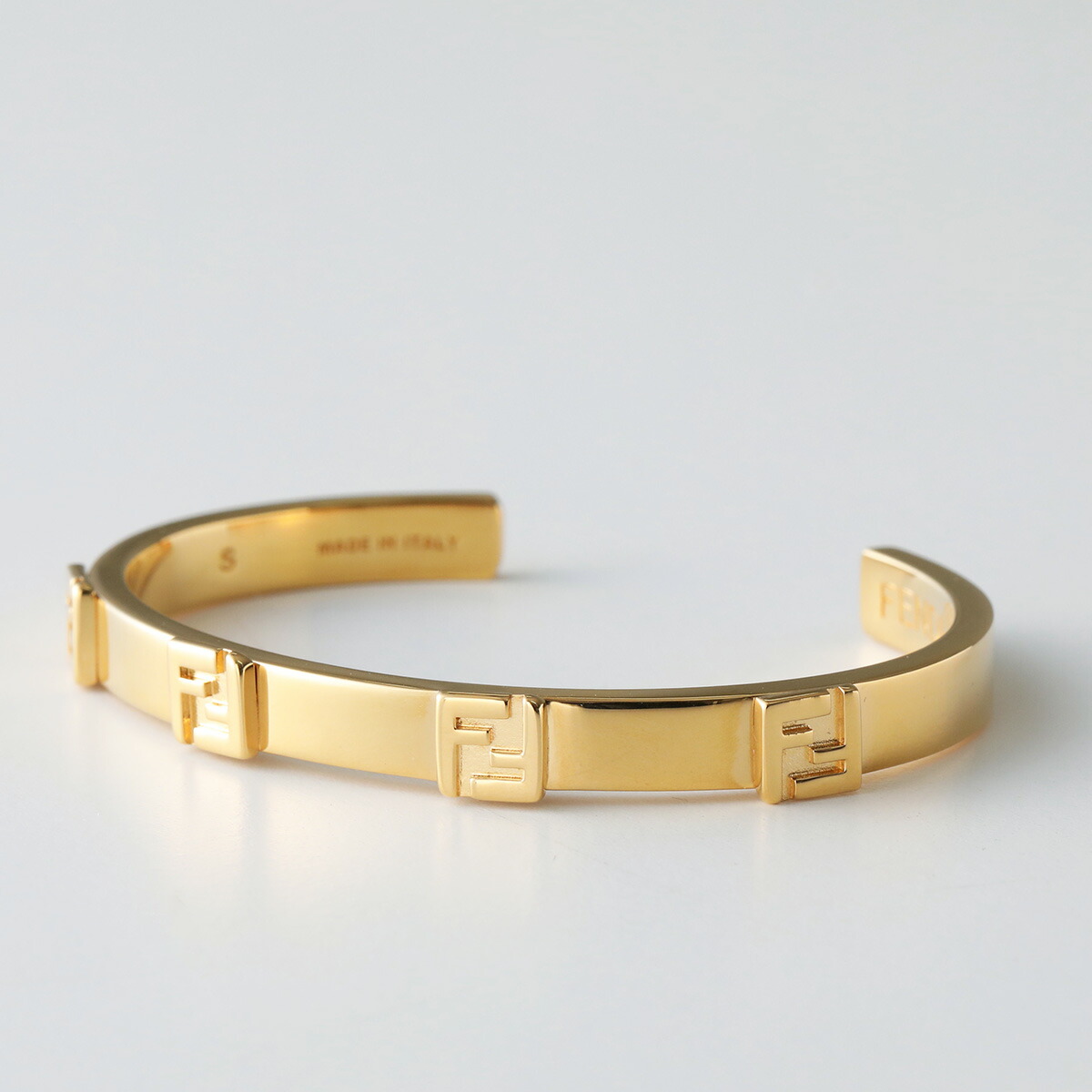 FENDI フェンディ バングル FOREVER フォーエバー 8AK896 B08 レディース アクセサリー ブレスレット FFロゴ F0CFK/SOFT-GOLD 8AK896B08F0CFK