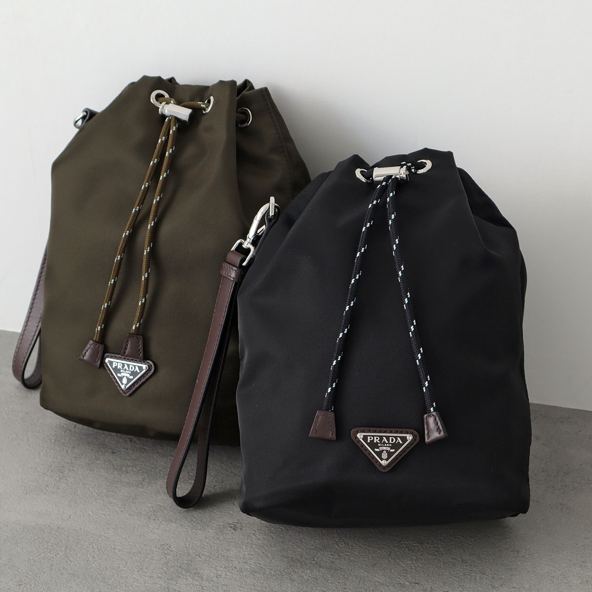 PRADA プラダ ポーチ SPEEDROCK スピードロック 2NE067 2HE1 メンズ Re-Nylon リナイロン リストレット付き トライアングルロゴ クラッチバッグ 鞄 カラー3色 2NE067_2HE1_F0007