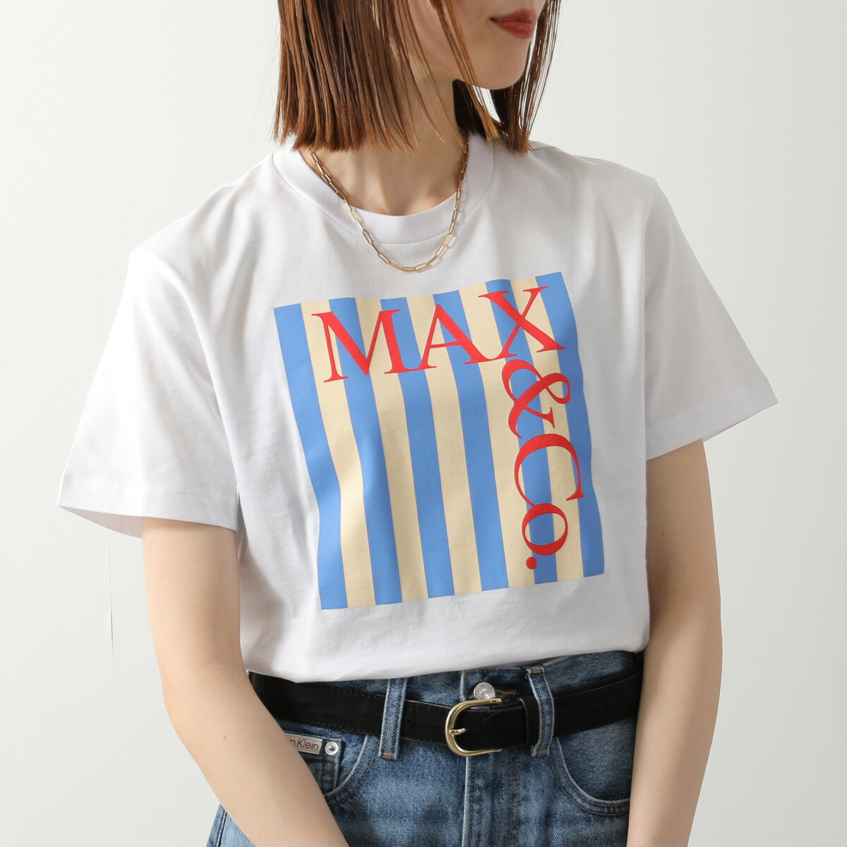 MAX MARA MAX&CO KIDS マックスマーラ マックス&コー キッズ Tシャツ MX0287 MX057 レディース ガールズ 半袖 カットソー クルーネック ロゴ MX100|インポートセレクトmusee