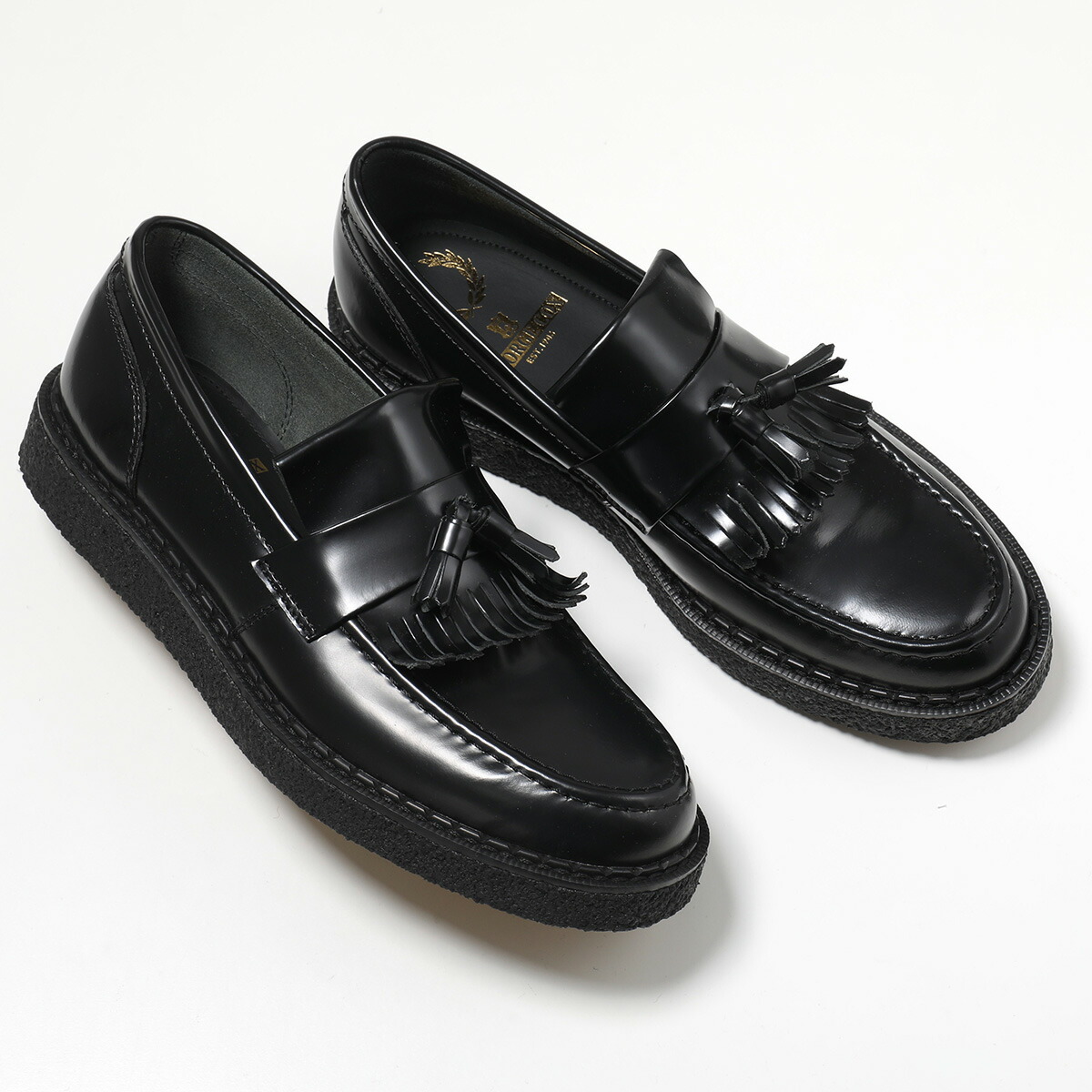 FRED PERRY x George Cox フレッドペリー ジョージコックス タッセルローファー Tassel Loafer Leather SB8355 メンズ グレインレザー 靴 102/BLACK 28,958円