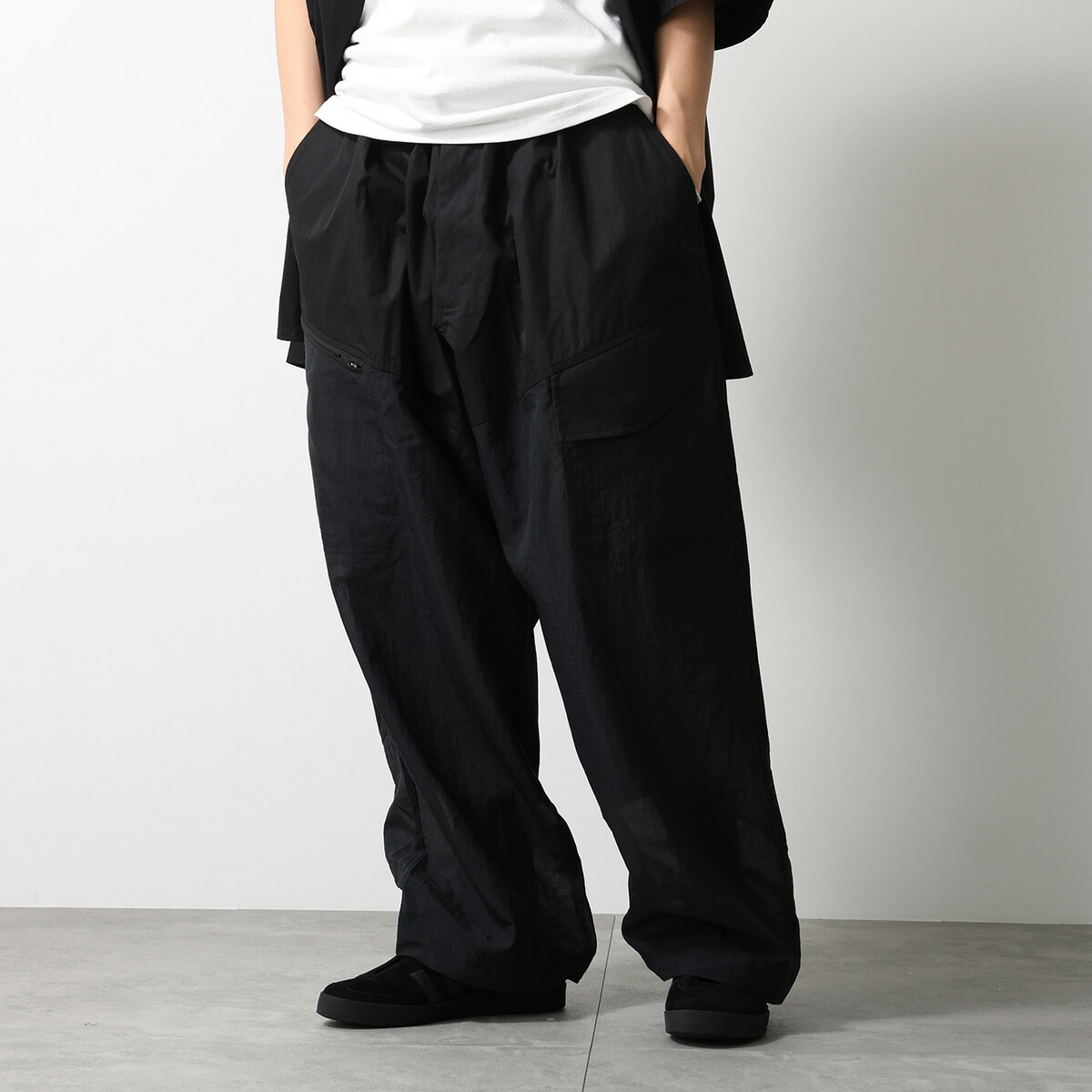 Y-3 ワイスリー パンツ UT STRAIGHTLEG PANTS ユーティリティー ストレートレッグ パンツ KD3976 メンズ ルーズフィット ロゴ BLACK|インポートセレクトmusee