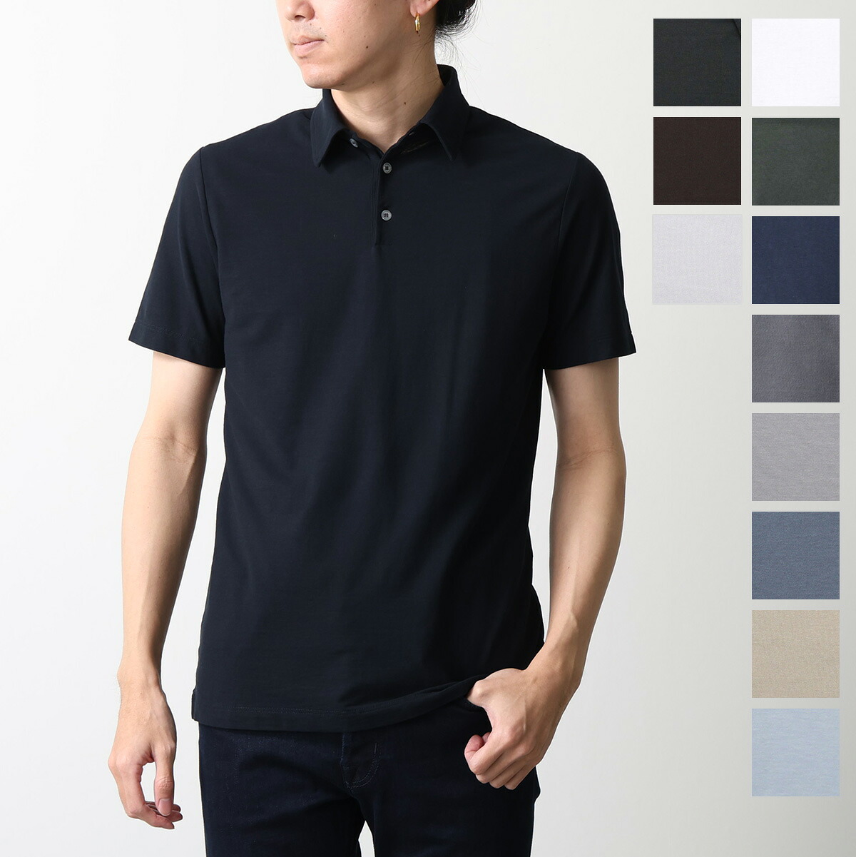 ZANONE ザノーネ 半袖 ポロシャツ 815159 ZG380 メンズ アイスコットン ice cotton スリムフィット カラー9色