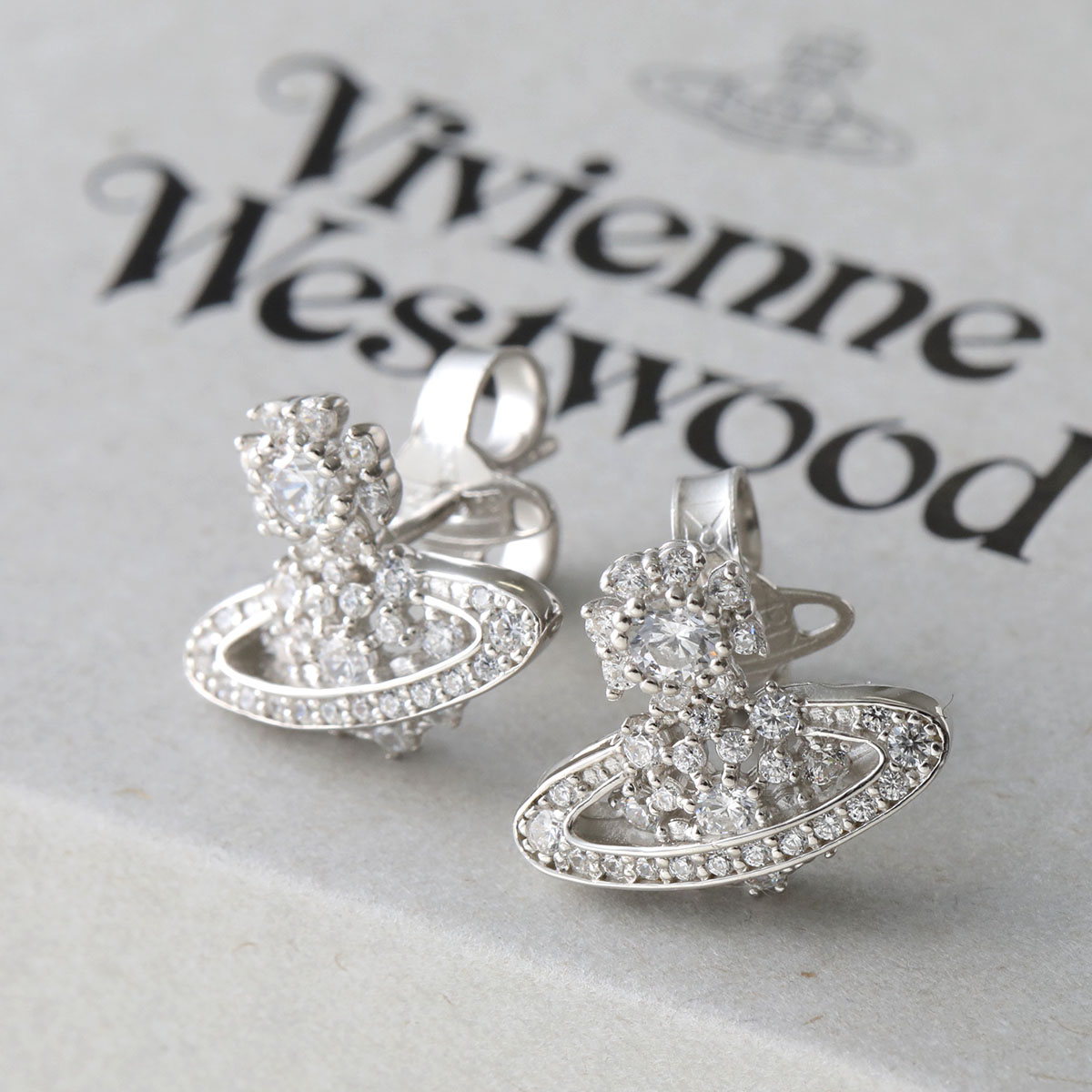 Vivienne Westwood ヴィヴィアンウエストウッド スタッドピアス NARCISSA EARRINGS ナルシッサ 62010317 レディース オーブ P102/PLATINUM/WHITE-CZ