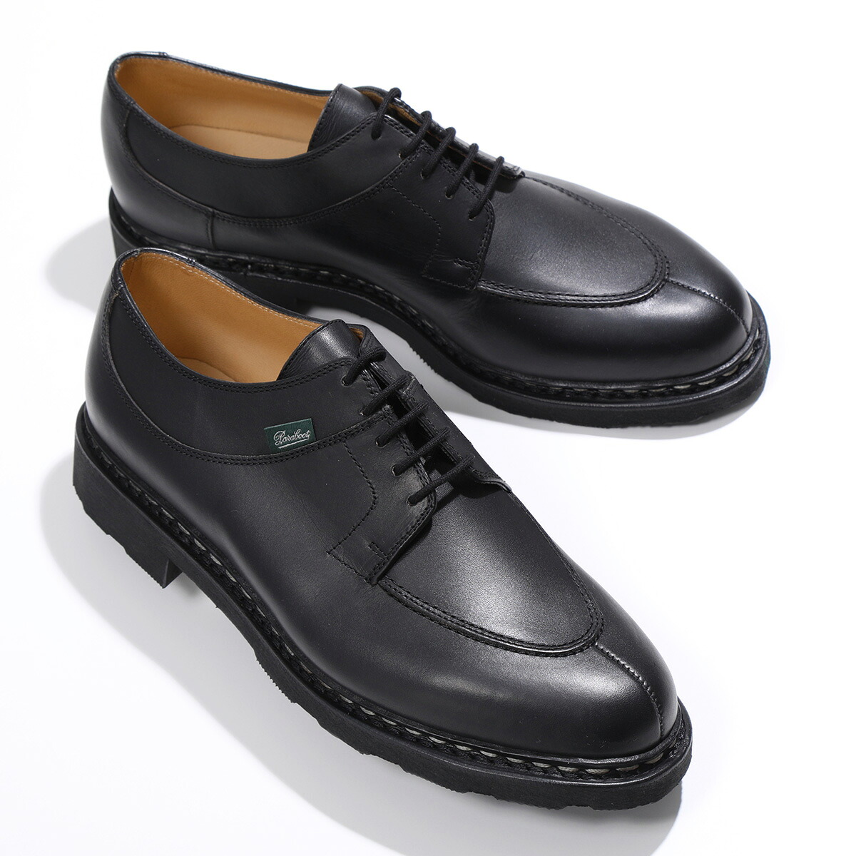 Paraboot パラブーツ レザーシューズ 705109 AVIGNON アヴィニョン メンズ Uチップ ノルヴェイジャン製法 GRIFFIISOLE 革靴 NOIR 【箱B】