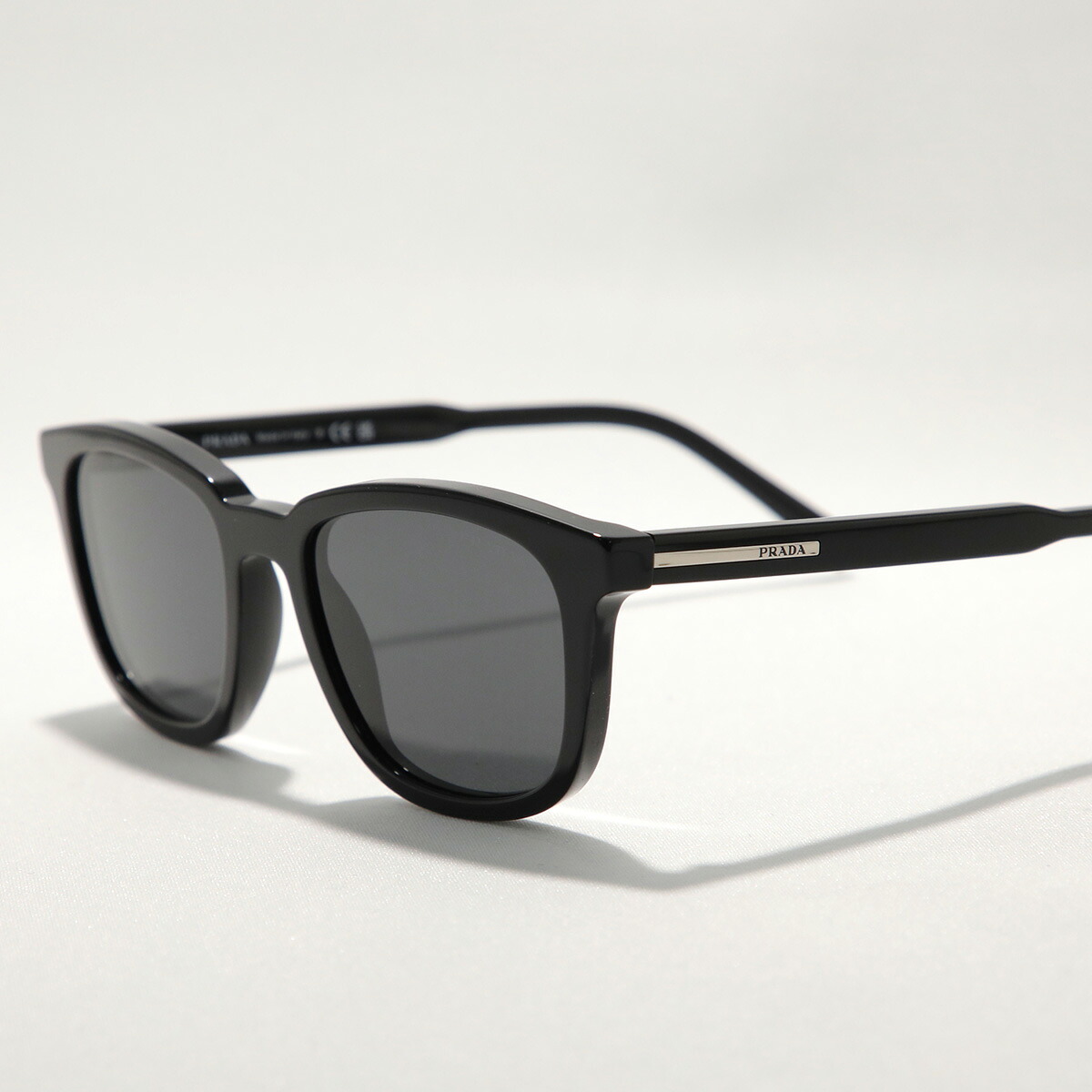 PRADA プラダ サングラス SPR A21 レディース ウェリントン型 セルフレーム フルリム ロゴ アイウェア 16K-08Z/BLACK【dc_kikaku】|インポートセレクトmusee