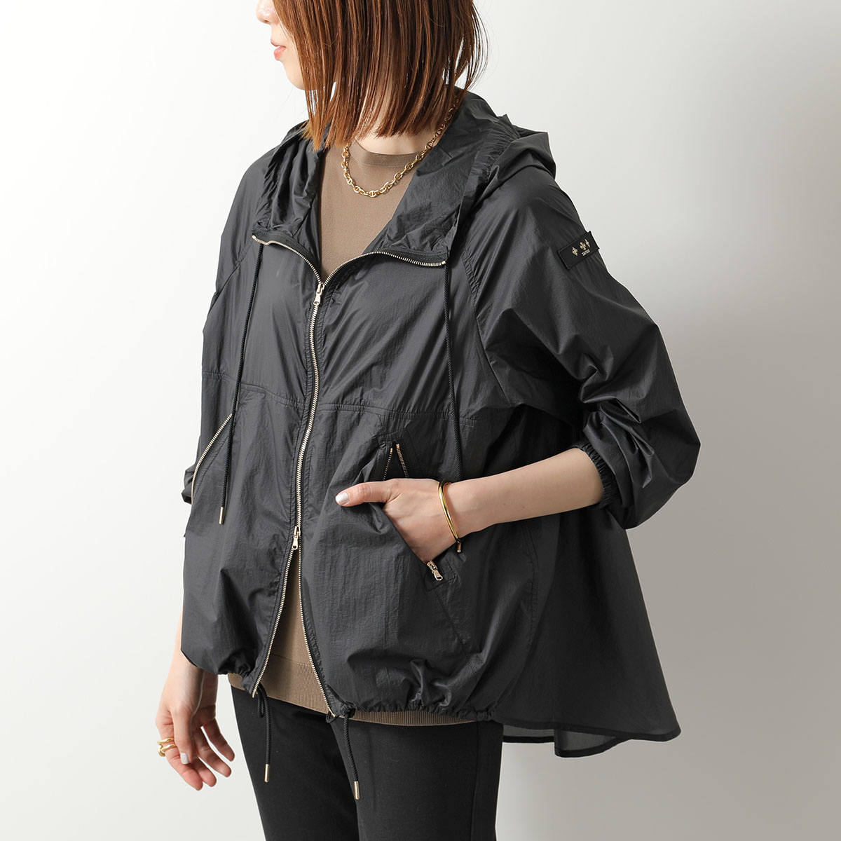 TATRAS タトラス ナイロンジャケット AZALEA アザレア LCKZ0338033588 レディース ブルゾン フード付き 撥水 軽量 001/BLACK【dc_kikaku】｜インポートセレクトmusee