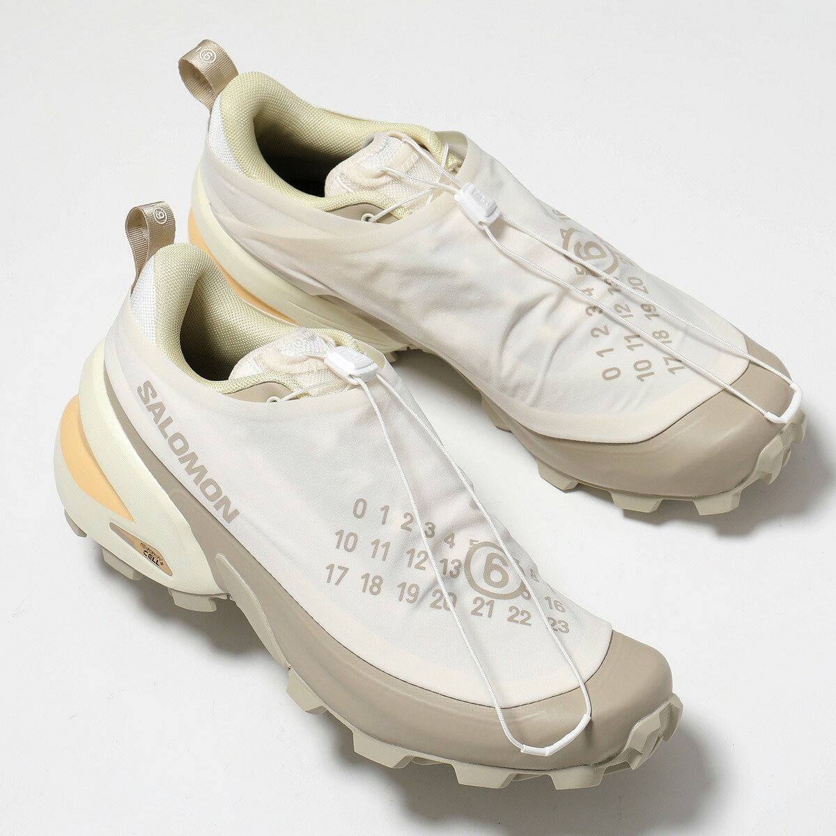 MM6 &times; SALOMON エムエムシックス メゾンマルジェラ サロモン コラボ スニーカー CROSS DUST クロス ダスト S59WS0249 P7624 レディース ローカット シューズ 靴 HB423/VANILLA-ICE/EUCALYPT｜インポートセレクトmusee