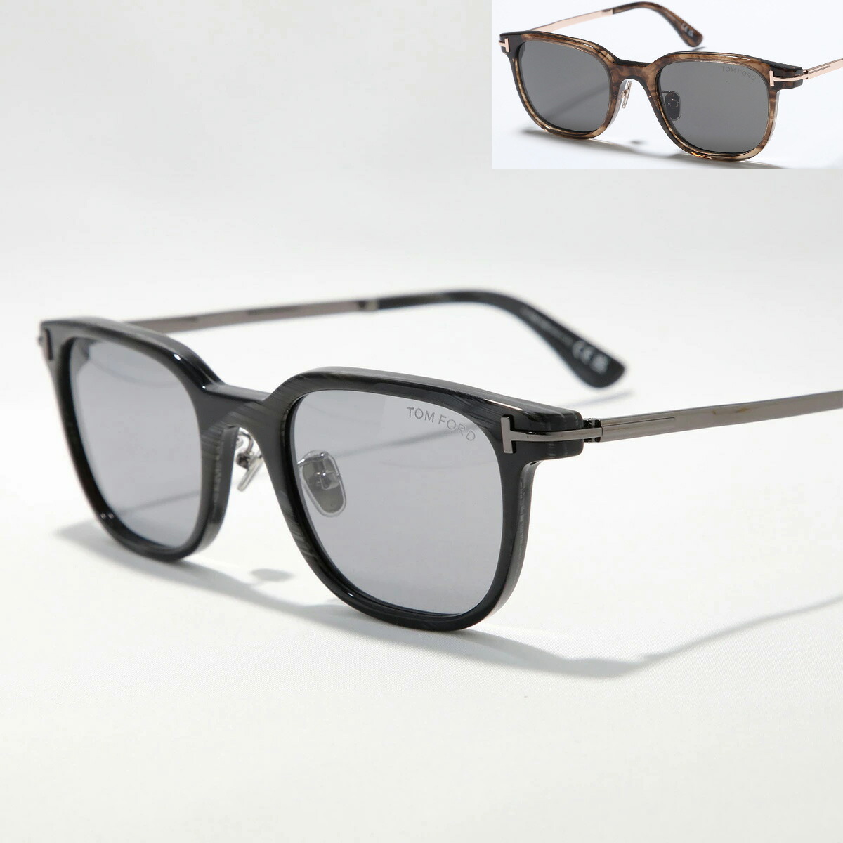 TOM FORD トムフォード サングラス TF1233-D FT1233-D メンズ ウェリントン型 ブラックホーン セルフレーム フルリム クリングスタイプ アジアンフィット【日本企画】|インポートセレクトmusee