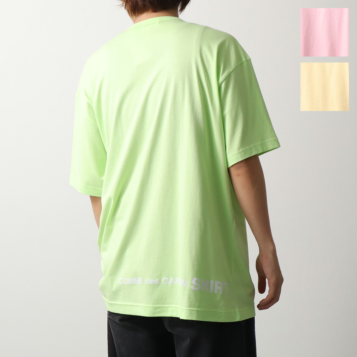 COMME des GARCONS SHIRT コムデギャルソン シャツ Tシャツ printed cotton jersey OVERSIZED FQ-T013-051 メンズ ロゴ オーバーサイズ クルーネック 半袖【dc_kikaku】|インポートセレクトmusee