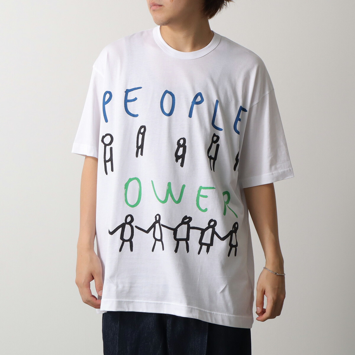 COMME des GARCONS SHIRT コムデギャルソン シャツ Tシャツ printed cotton jersey OVERSIZED FQ-T031 メンズ ロゴ オーバーサイズ クルーネック 半袖【dc_kikaku】｜インポートセレクトmusee