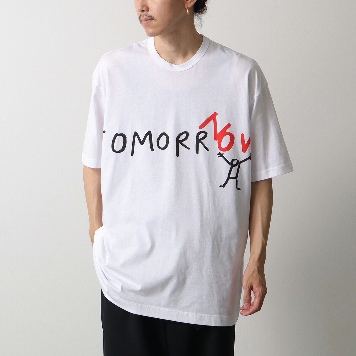 COMME des GARCONS SHIRT コムデギャルソン シャツ Tシャツ printed cotton jersey OVERSIZED FQ-T038 メンズ ロゴ オーバーサイズ クルーネック 半袖【dc_kikaku】｜インポートセレクトmusee
