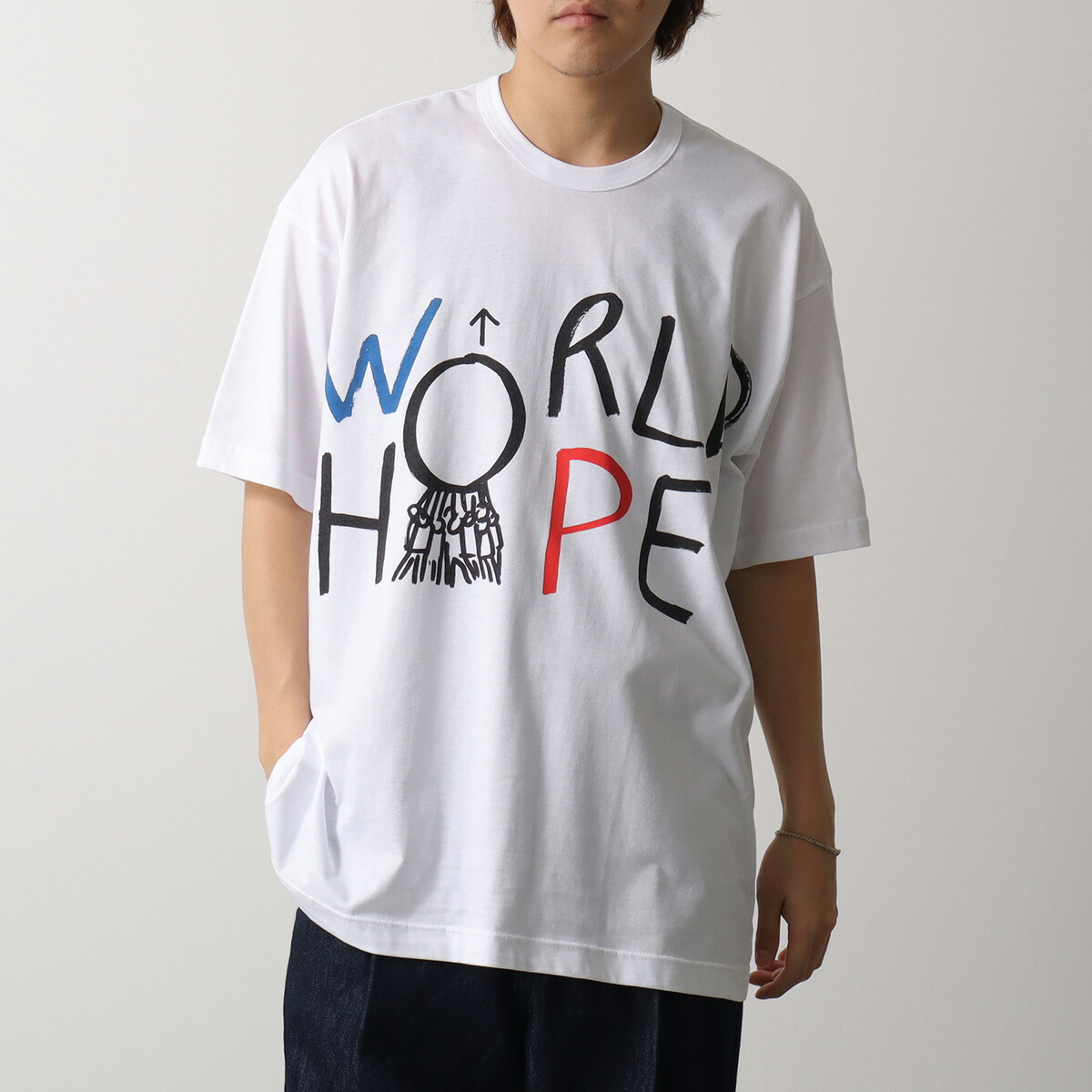 COMME des GARCONS SHIRT コムデギャルソン シャツ Tシャツ printed cotton jersey OVERSIZED FQ-T039 メンズ ロゴ オーバーサイズ クルーネック 半袖【dc_kikaku】｜インポートセレクトmusee