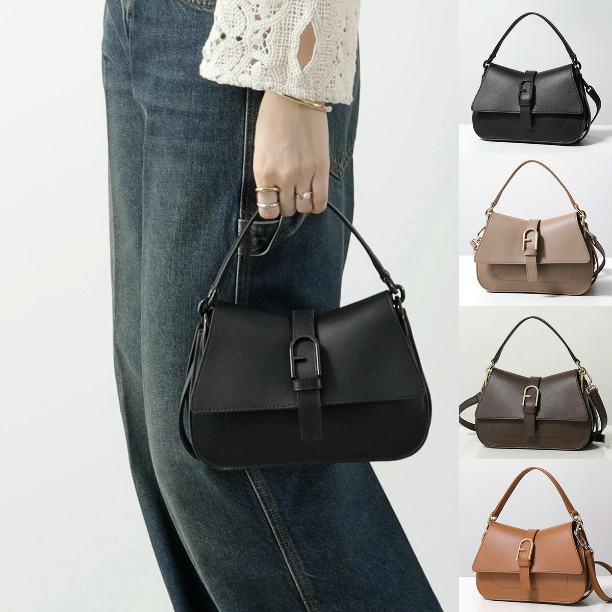Furla フルラ ショルダーバッグ FLOW フロー WB01032 BX2045 レディース ハンドバッグ レザー クロスボディ ロゴ 鞄｜インポートセレクトmusee 29,107円