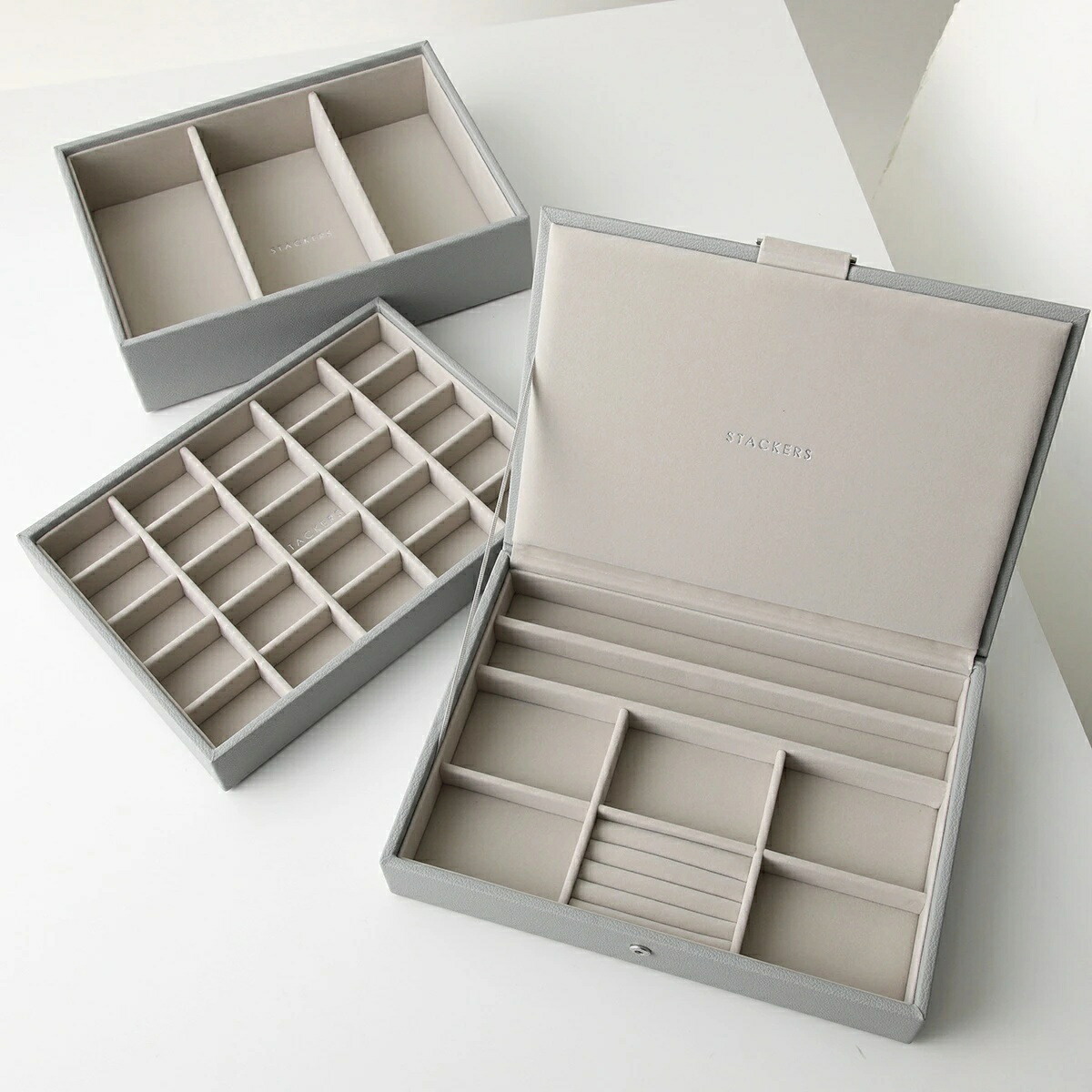 【最大2万円OFFクーポン対象・9/30～10/1限定】STACKERS スタッカーズ ジュエリーボックス Classic Jewellery Box Set of 3 クラシック レディース 3セット カスタマイズ アクセサリーケース 小物入れ