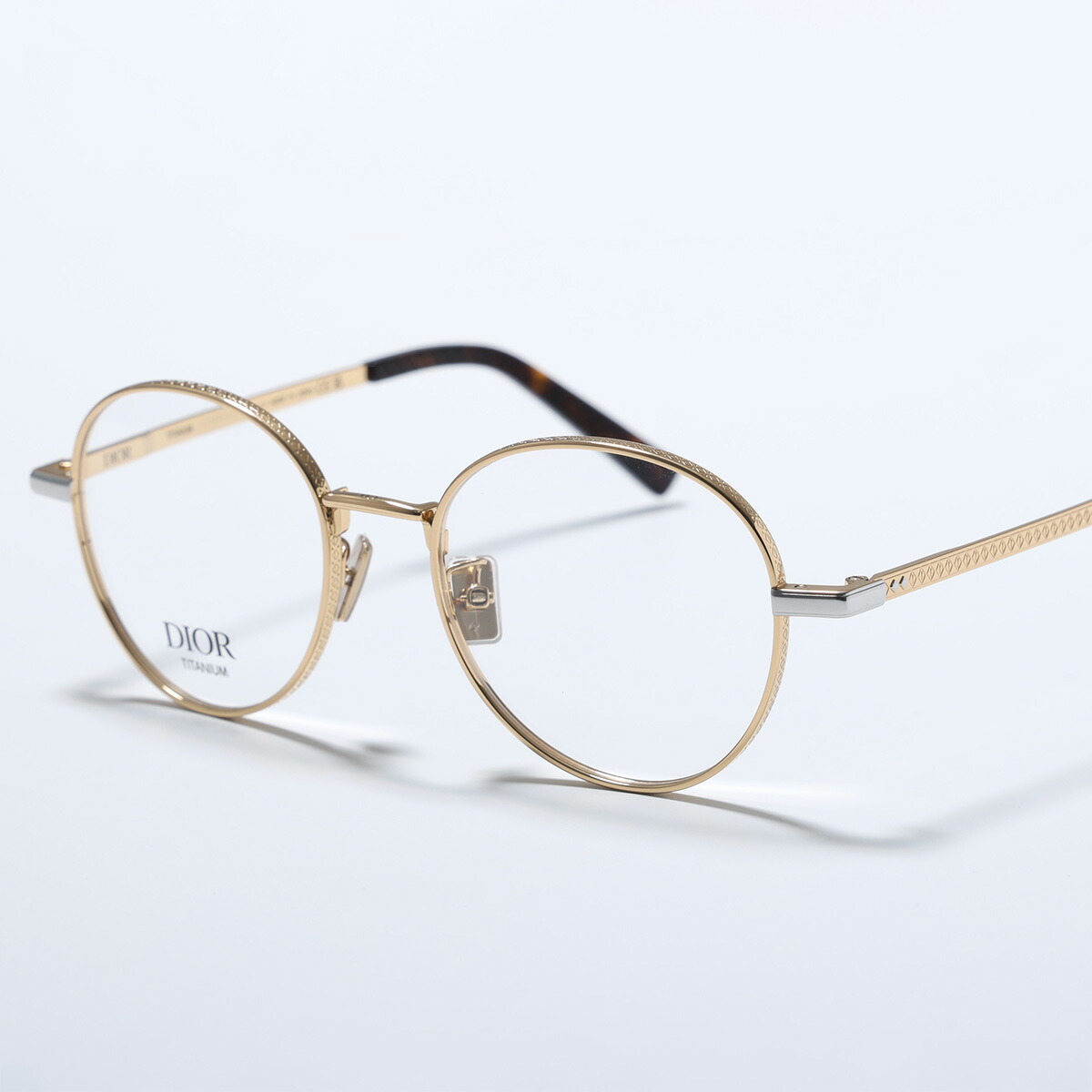 Dior ディオール メガネ CD DiamondO R3U B300 DM50073U 033 レディース ラウンド型 チタン メタルフレーム 細フレーム クリングスタイプ 軽量 ゴールド【dc_kikaku】|インポートセレクトmusee
