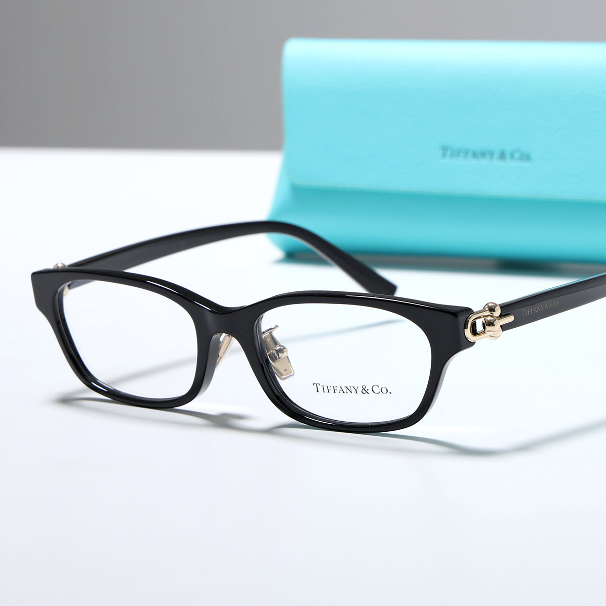 Tiffany&Co. ティファニー メガネ HardWear ハードウェア TF2291-D レディース スクエア型 セルフレーム フルリム クリングスタイプ アジアンフィット 8001|インポートセレクトmusee