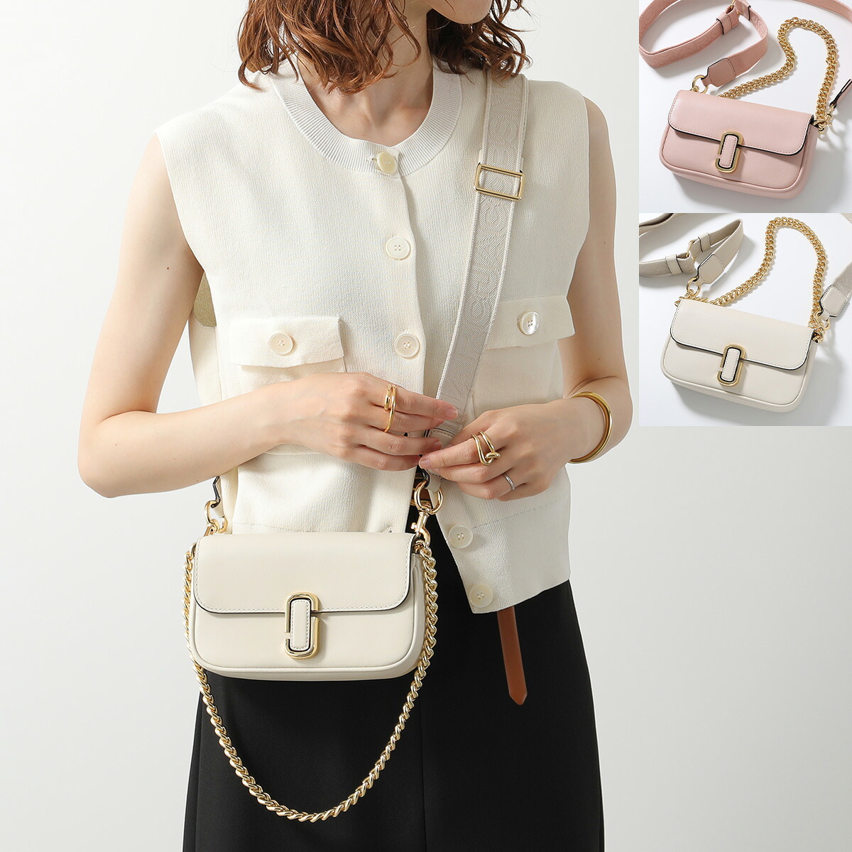 MARC JACOBS マークジェイコブス ショルダーバッグ THE J MARC SOFT SHOULDER BAG 2S4HCR089H02 レディース クラッチバッグ ハンドバッグ 鞄｜インポートセレクトmusee