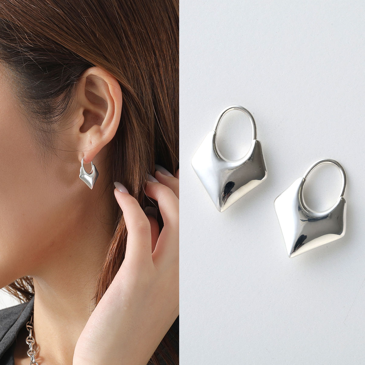 Otiumberg オティウムバーグ ピアス Small Kite Earrings スモール カイト OES26S-0041 レディース アクセサリー スターリングシルバー シルバー|インポートセレクトmusee