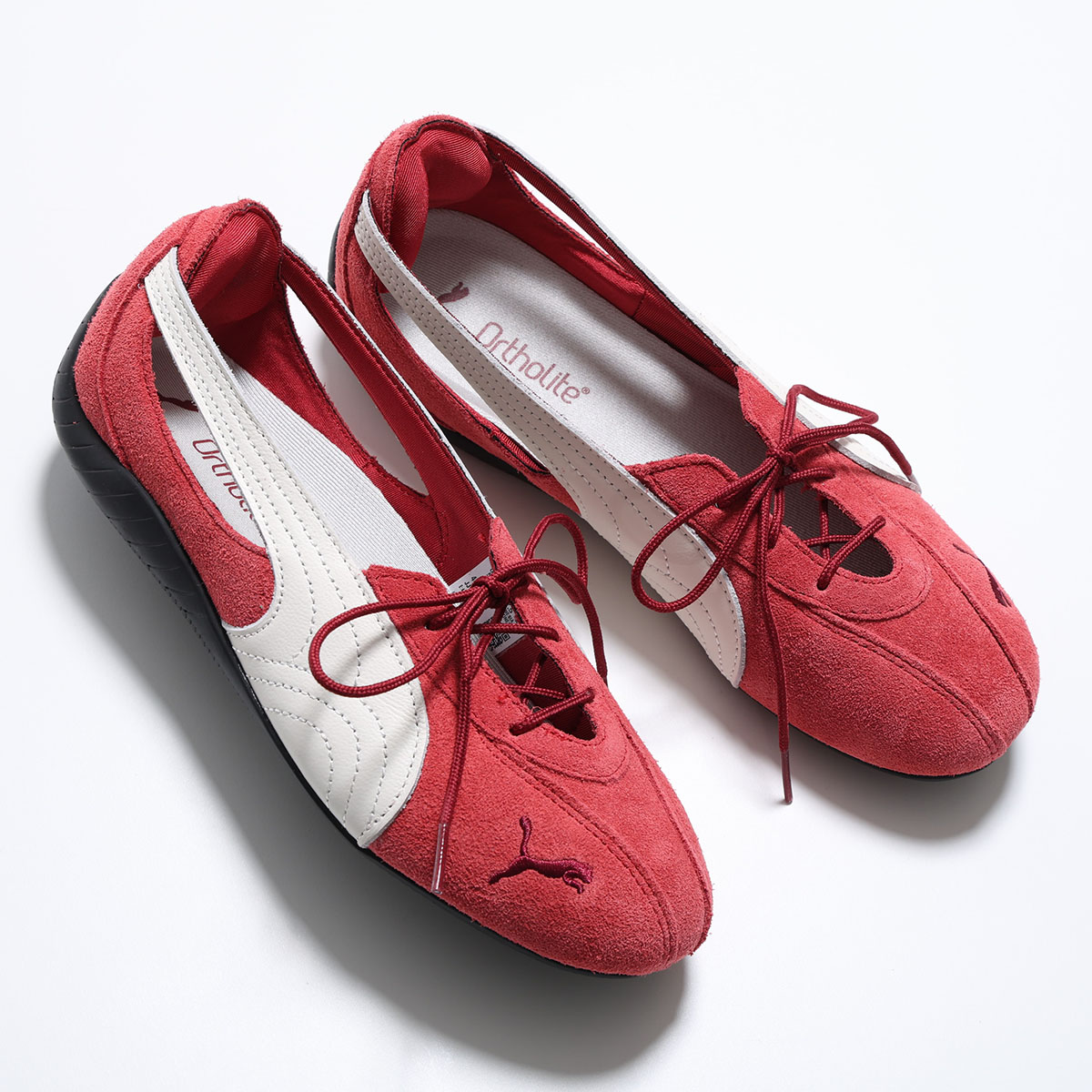 PUMA プーマ スニーカー SPEEDCAT BALLET NOVA WNS スピードキャット バレエ ノヴァ 408340-07 レディース OrthoLite 軽量 シューズ 靴 07/red-rhythm-puma-black｜インポートセレクトmusee