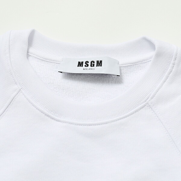 MSGM エムエスジーエム 2641 MDM89 長袖 スウェット スエット トレーナー ペイントロゴ ライト生地 01 レディース MSGM エムエスジーエム 2641 MDM89 長袖 スウェット スエット トレーナー ペイントロゴ ライト生地 01 レディース