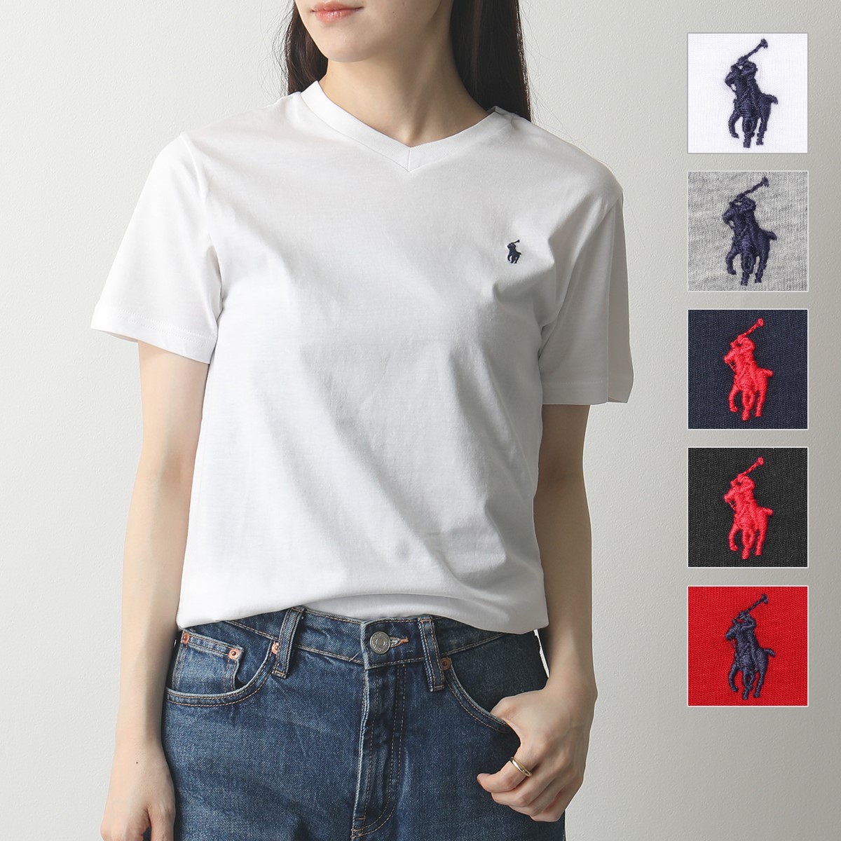 楽天市場 Polo Ralph Lauren Boys ポロ ラルフローレン Classic Vneck カラー5色 Vネック 半袖 Tシャツ カットソー レディース Ts 10 インポートセレクト Musee