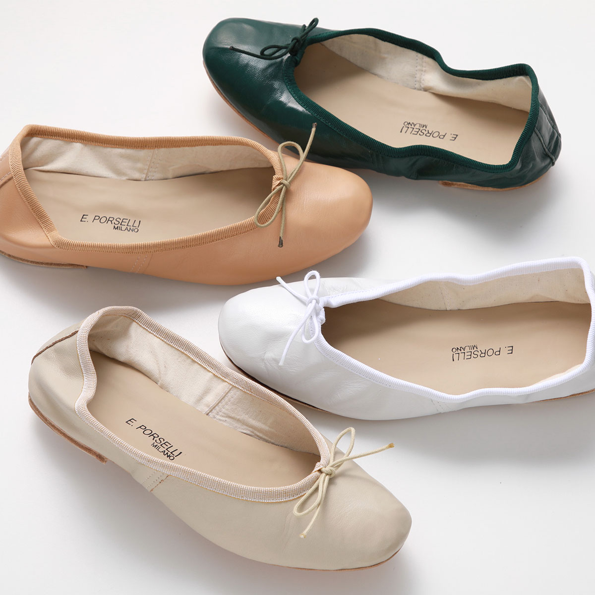 【楽天市場】PORSELLI ポルセリ バレエシューズ BALLERINE