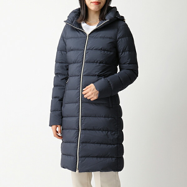楽天市場 Herno ヘルノ Pi0850d 192 フード付き ダウンコート ダウンジャケット ロング 91 ネイビー レディース インポートセレクト Musee