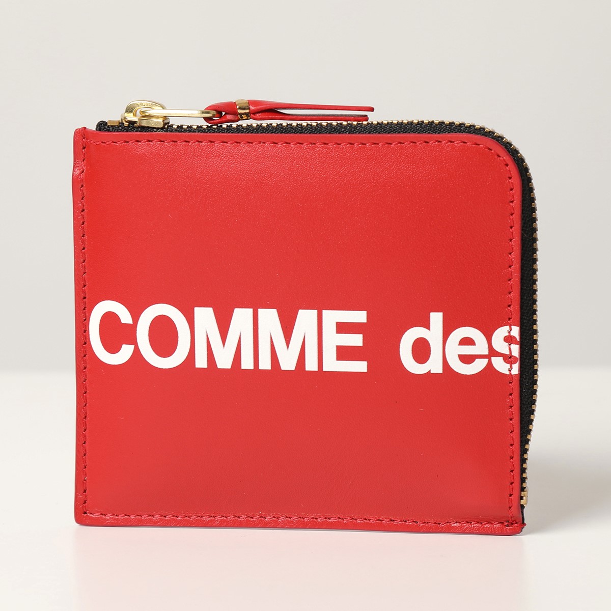 コムデギャルソン コインケース HUGE LOGO L字ファスナー ミニ財布 WALLET COMME des GARCONS - コムデギャルソン コインケース