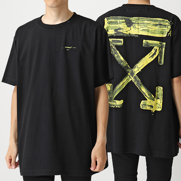 本物の off-white オーバーサイズ カットソー トップス ブラック